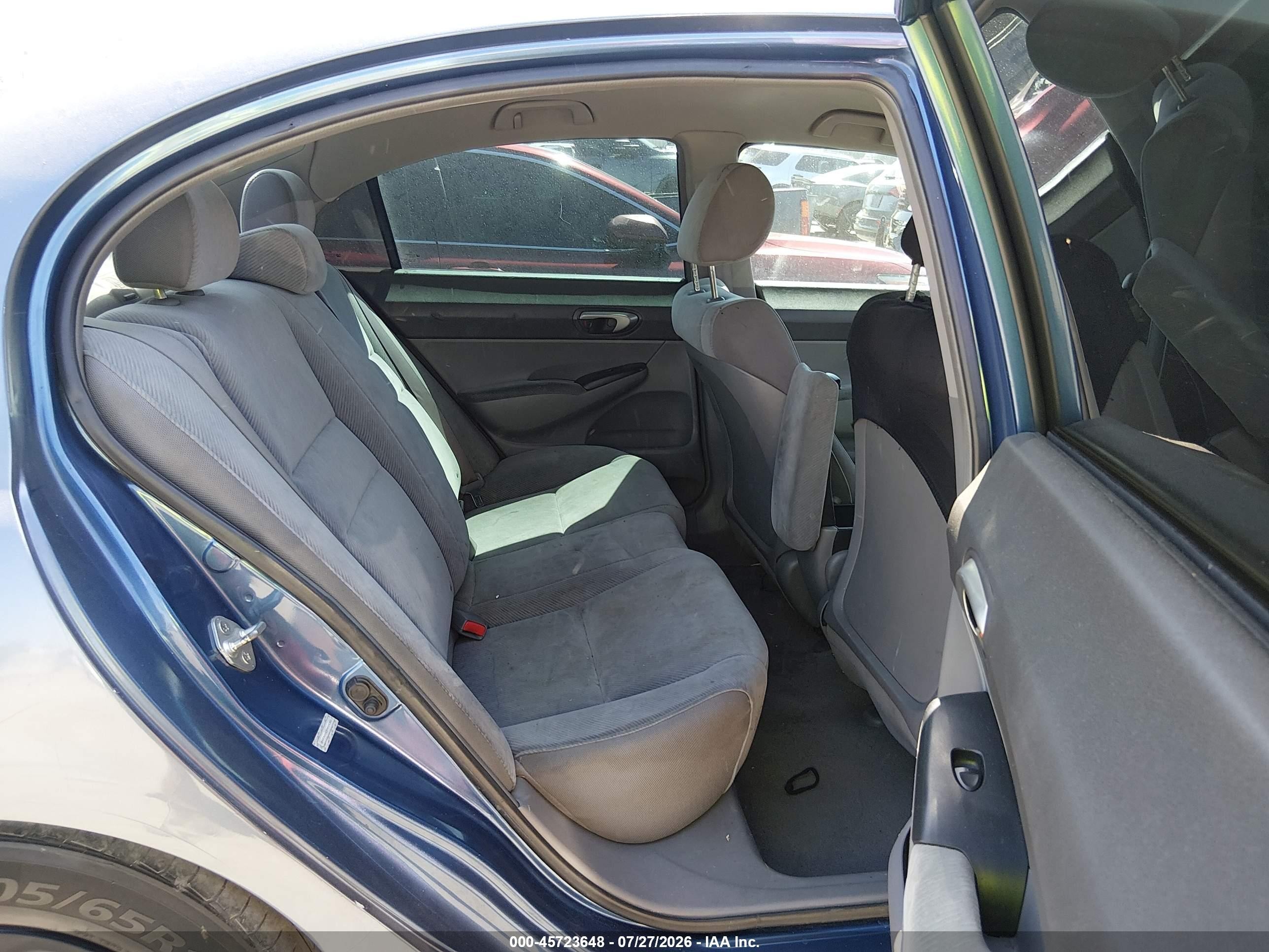 2009 Honda Civic Lx Blue vin: 2HGFA16539H504343