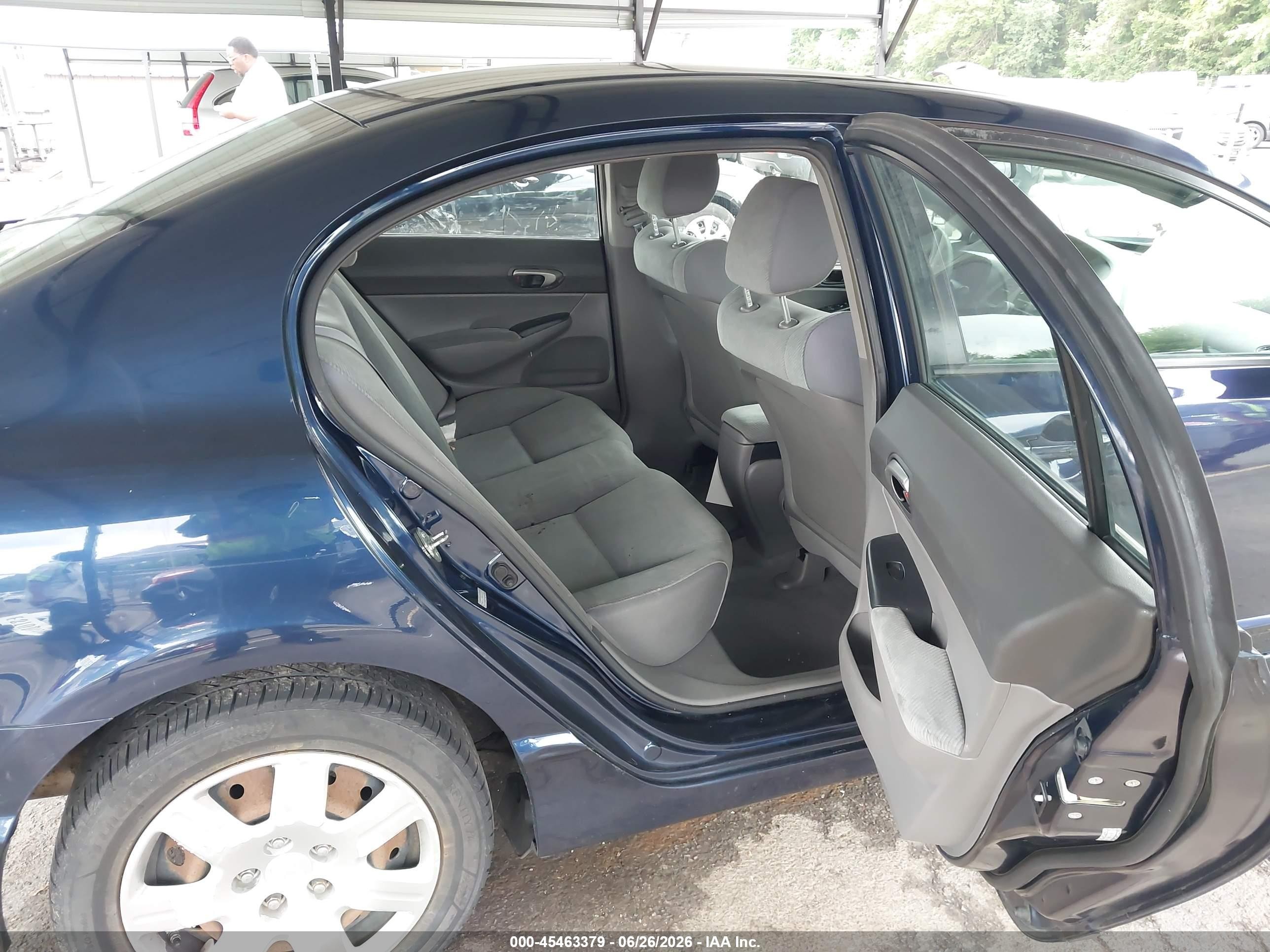 2009 Honda Civic Lx Blue vin: 2HGFA16539H506819