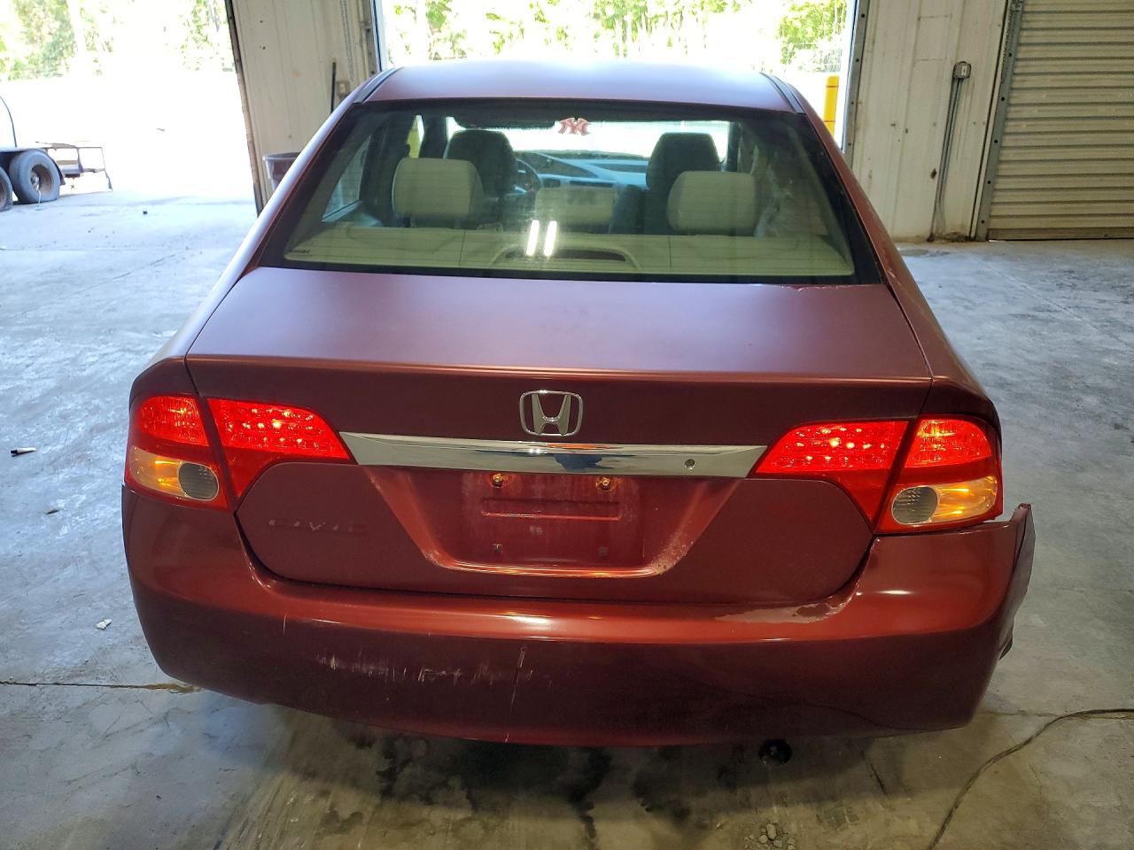 2009 Honda Civic Lx Maroon vin: 2HGFA16539H507856