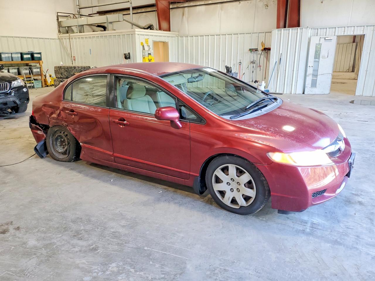 2009 Honda Civic Lx Maroon vin: 2HGFA16539H507856