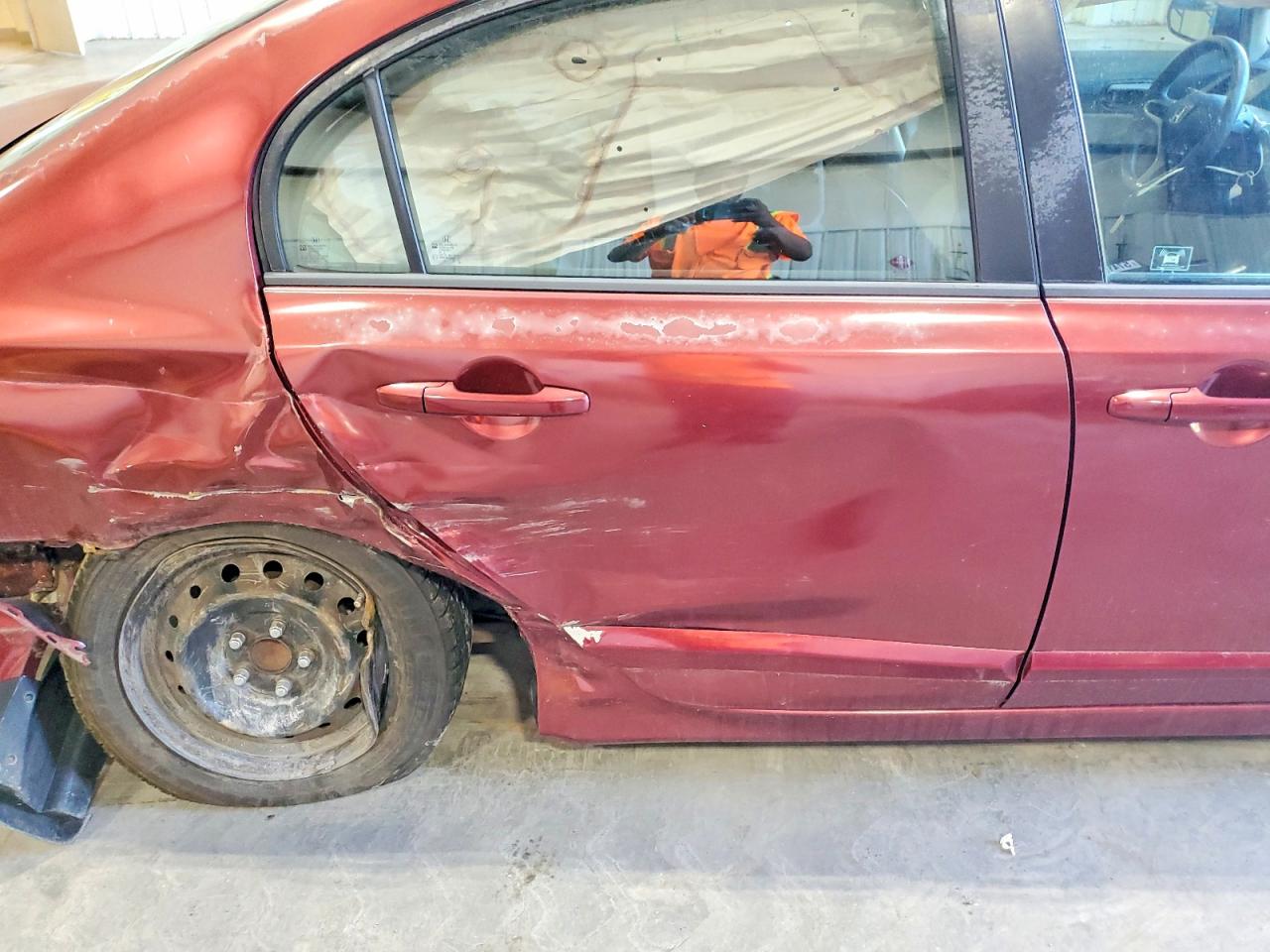2009 Honda Civic Lx Maroon vin: 2HGFA16539H507856