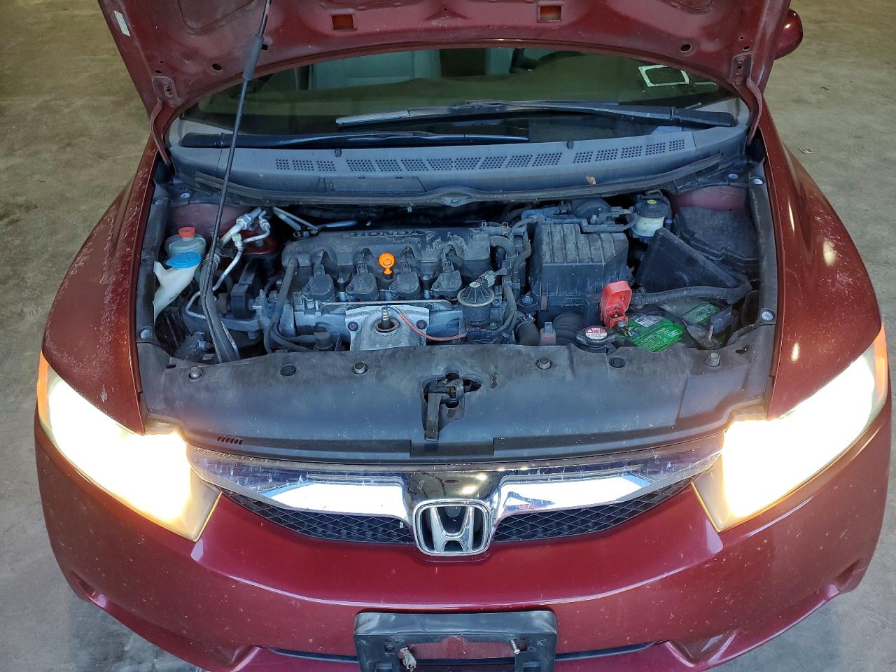 2009 Honda Civic Lx Maroon vin: 2HGFA16539H507856