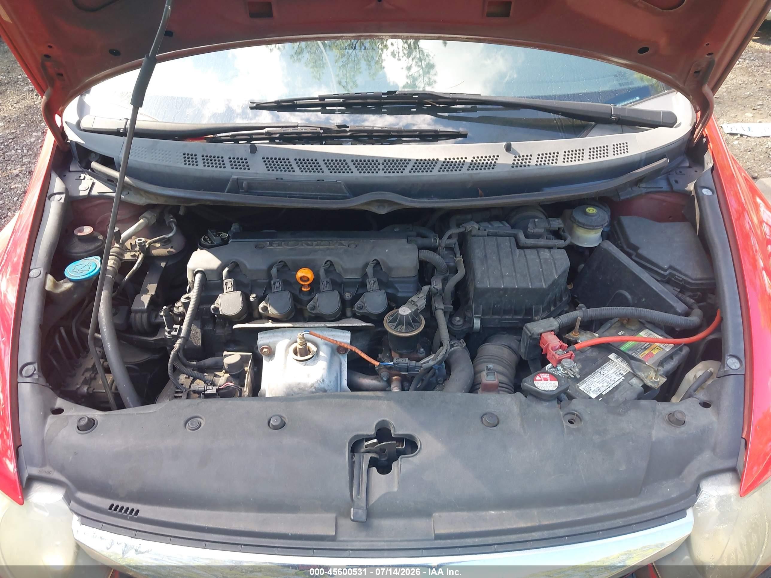 2009 Honda Civic Lx Красный vin: 2HGFA16539H529663