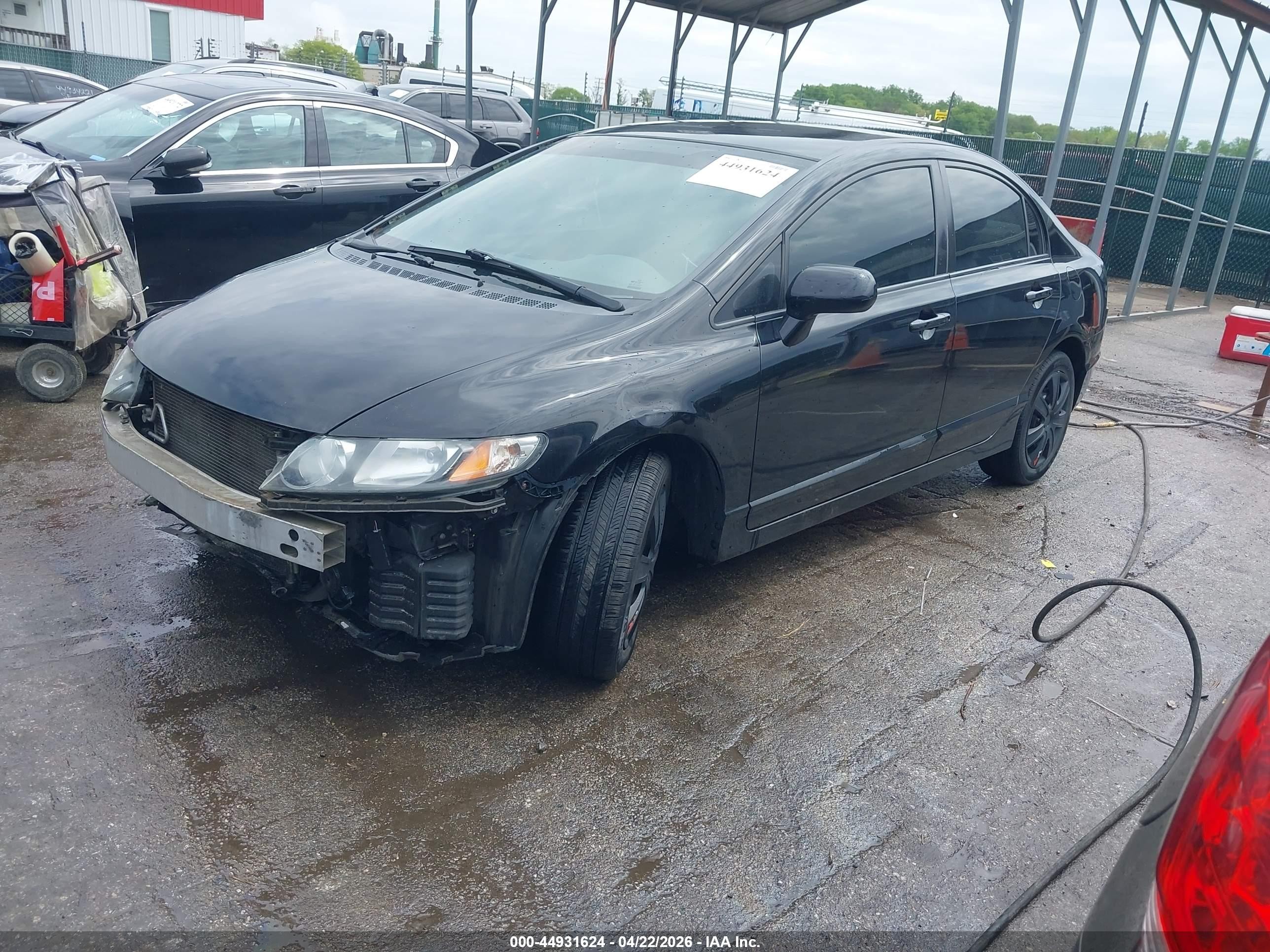 2009 Honda Civic Lx Black vin: 2HGFA16539H530070