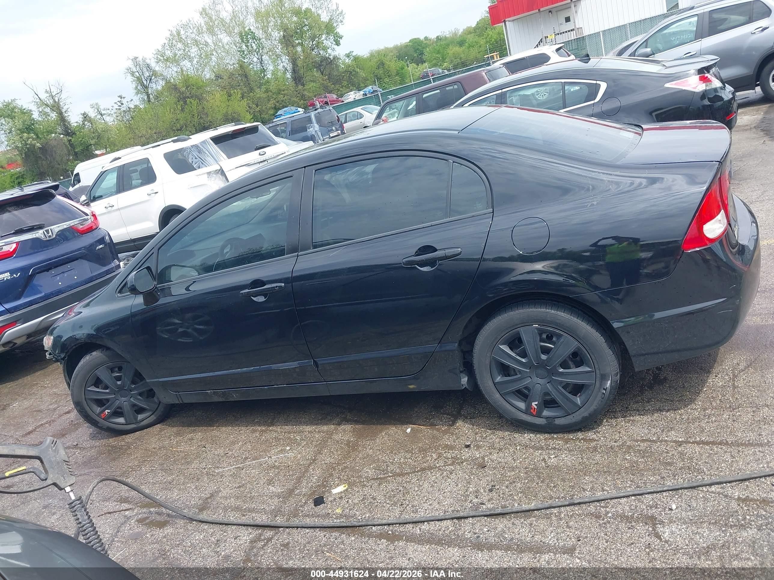 2009 Honda Civic Lx Black vin: 2HGFA16539H530070