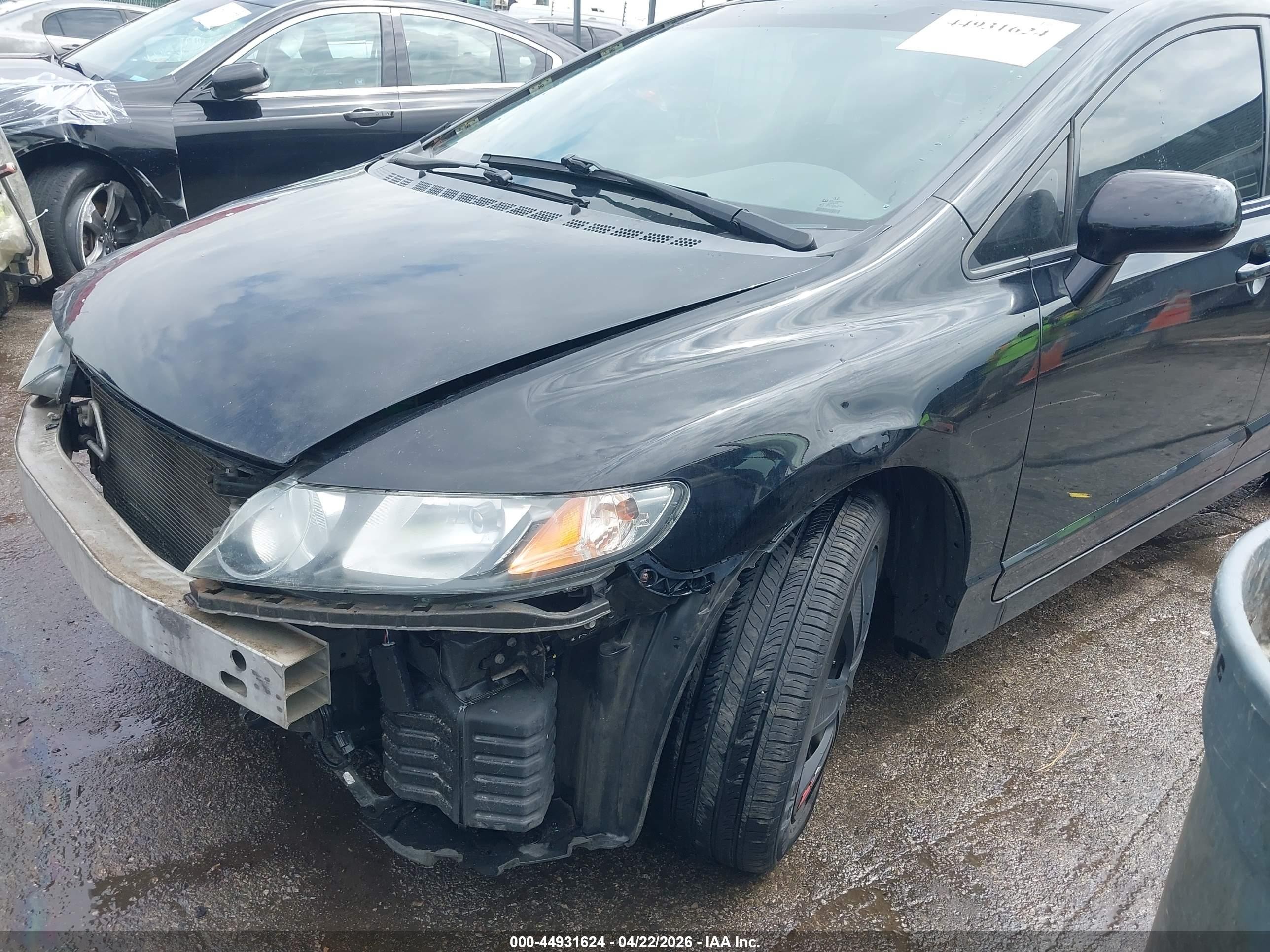 2009 Honda Civic Lx Black vin: 2HGFA16539H530070