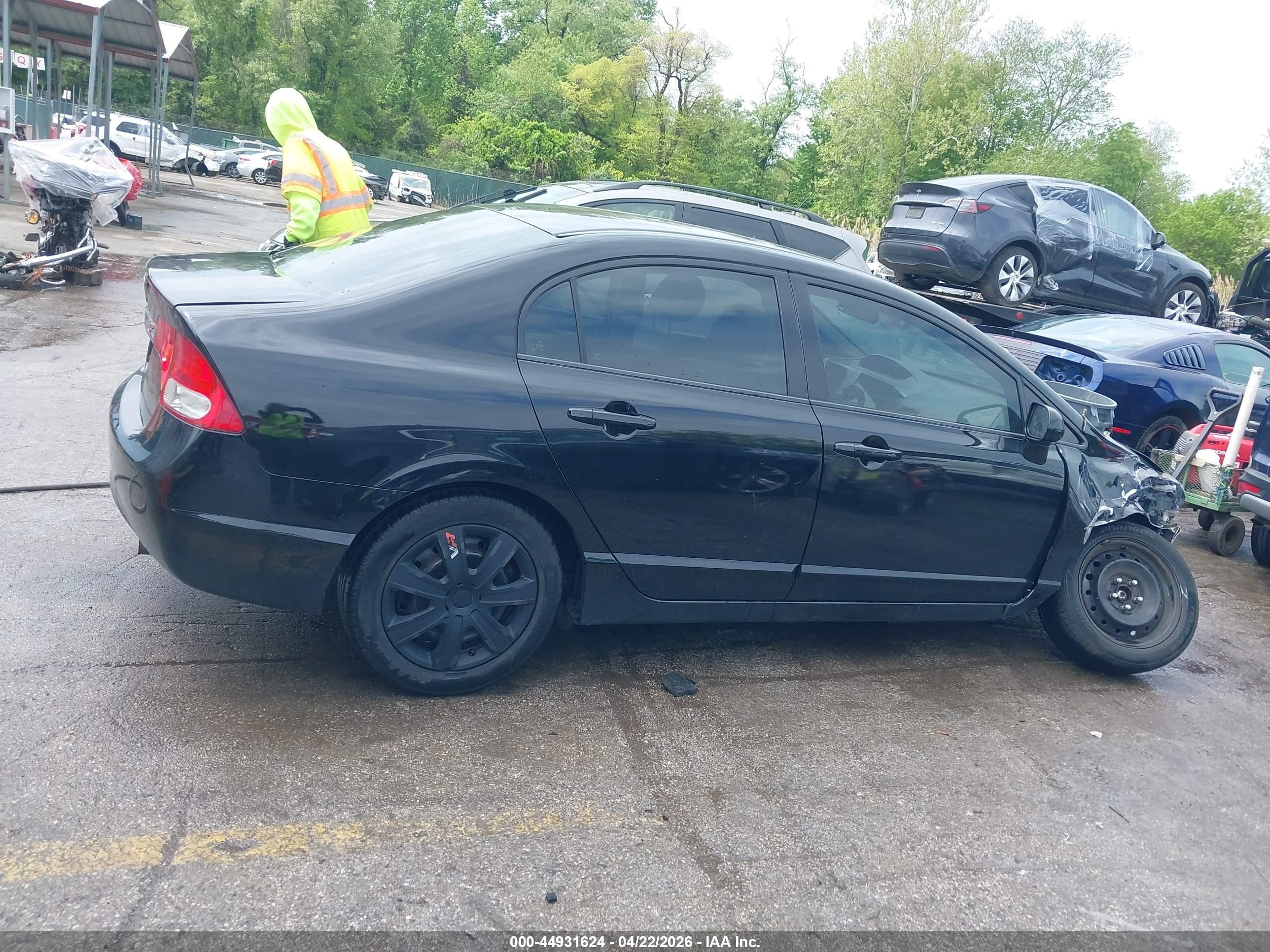 2009 Honda Civic Lx Black vin: 2HGFA16539H530070