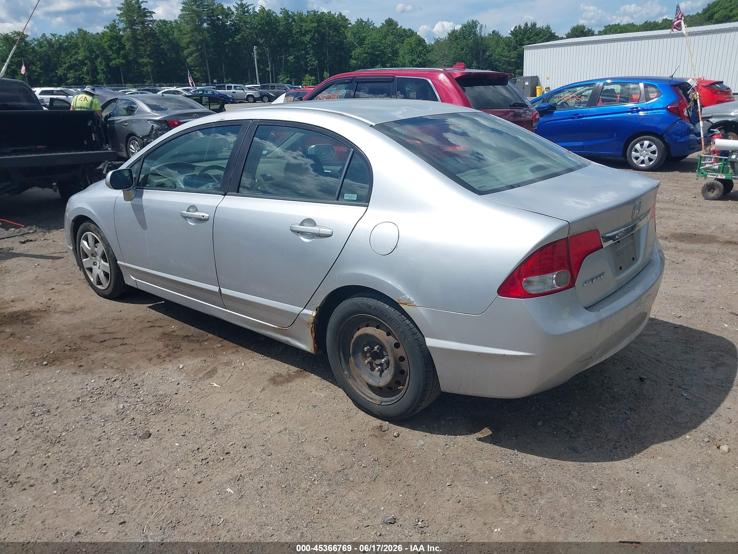 2009 Honda Civic Lx Silver vin: 2HGFA16539H532787