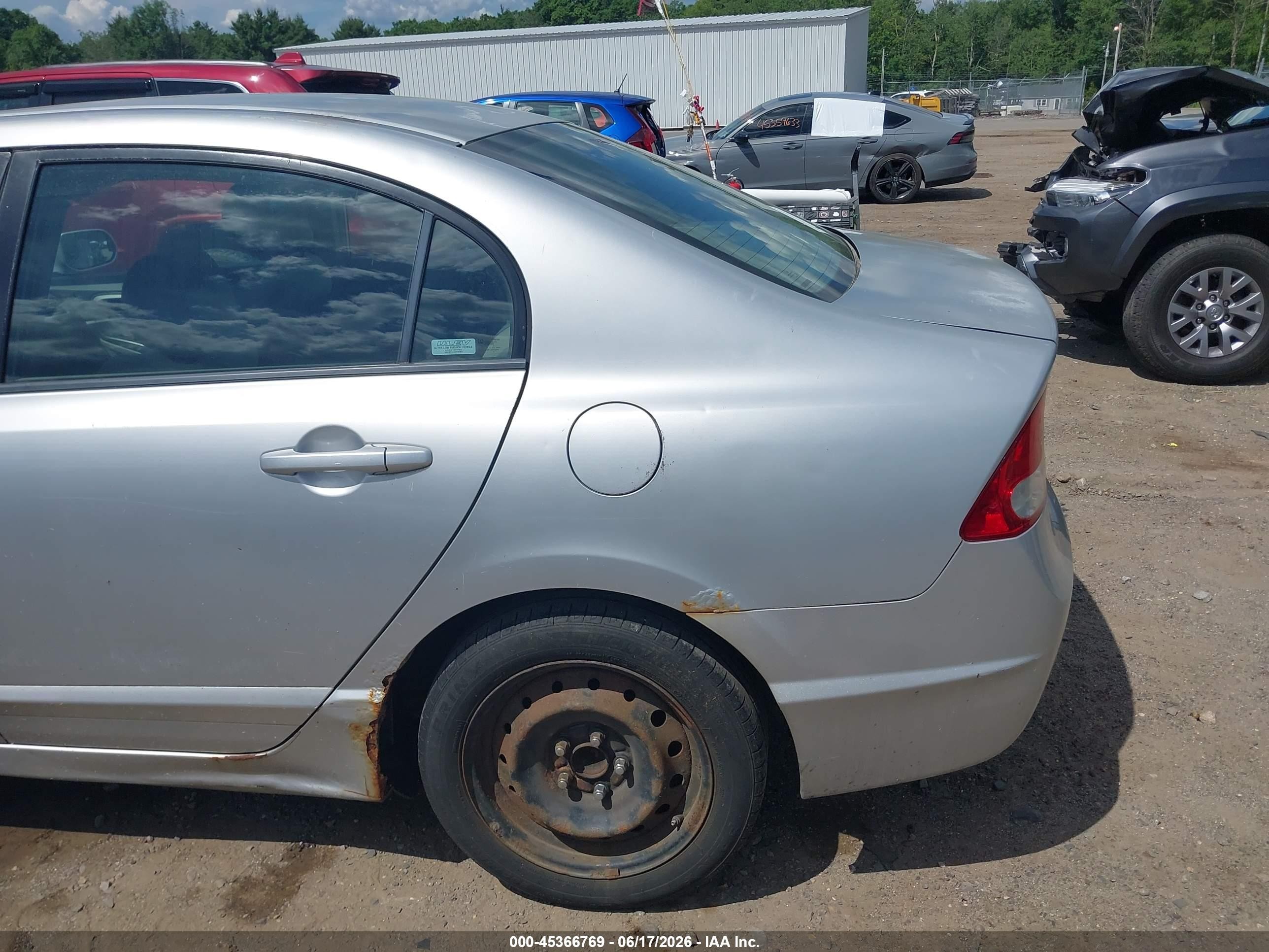 2009 Honda Civic Lx Silver vin: 2HGFA16539H532787