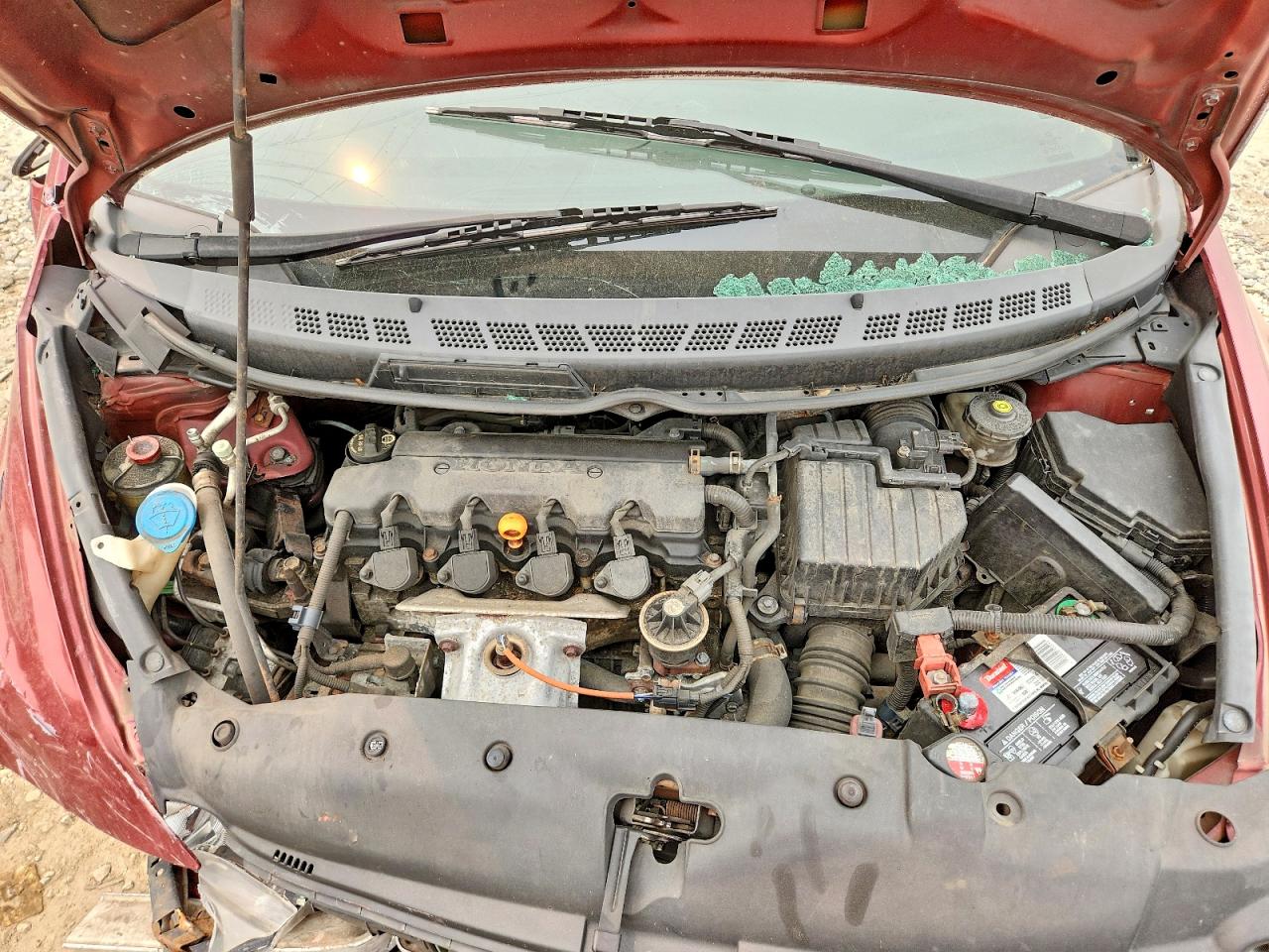 2009 Honda Civic Lx Бордовый vin: 2HGFA16539H534670