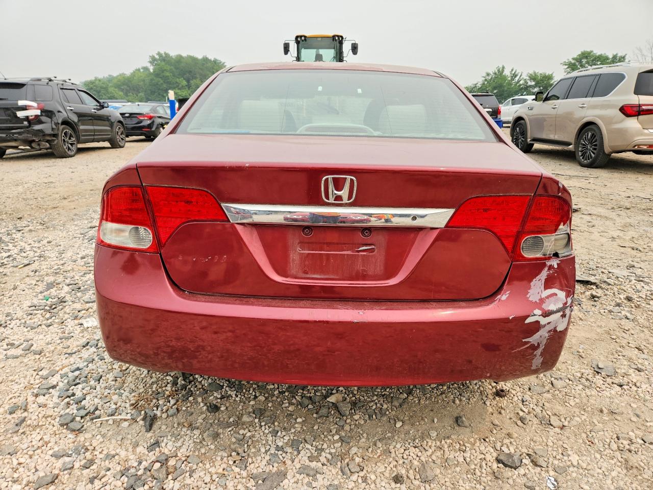 2009 Honda Civic Lx Бордовый vin: 2HGFA16539H534670