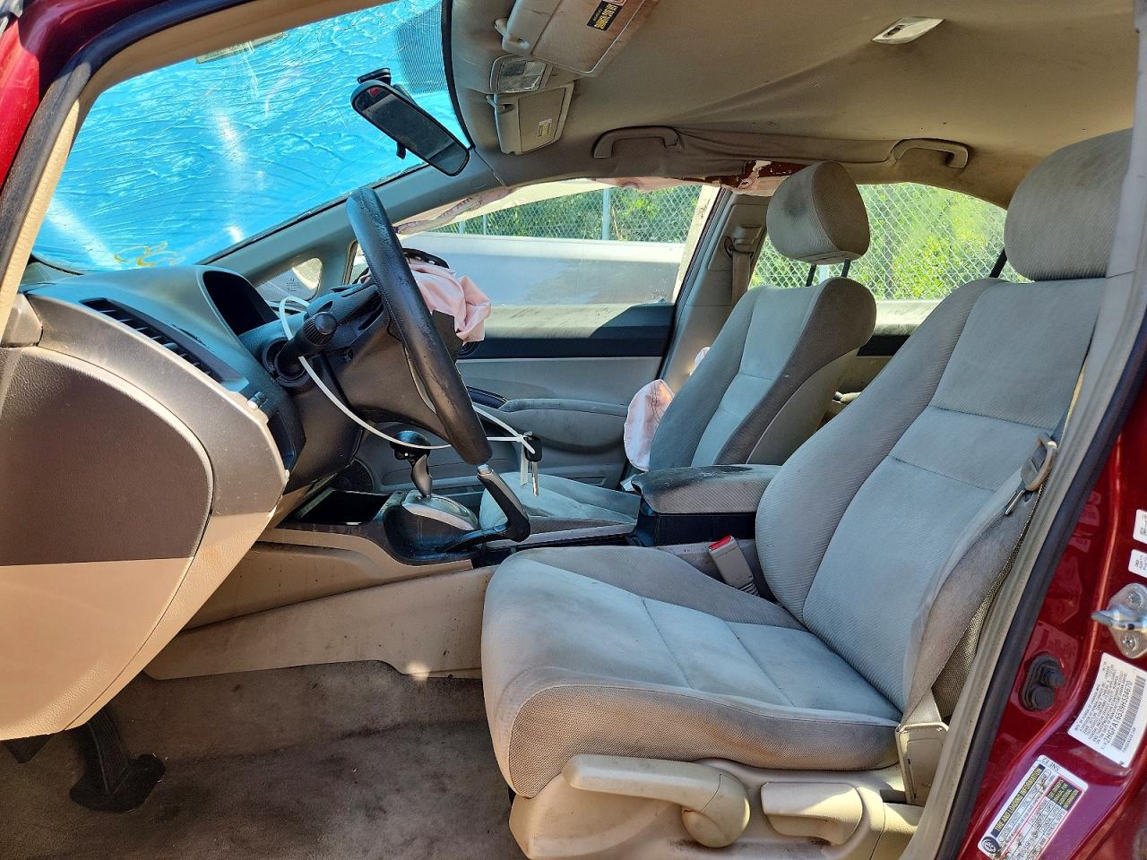 2009 Honda Civic Lx Бордовый vin: 2HGFA16539H534670