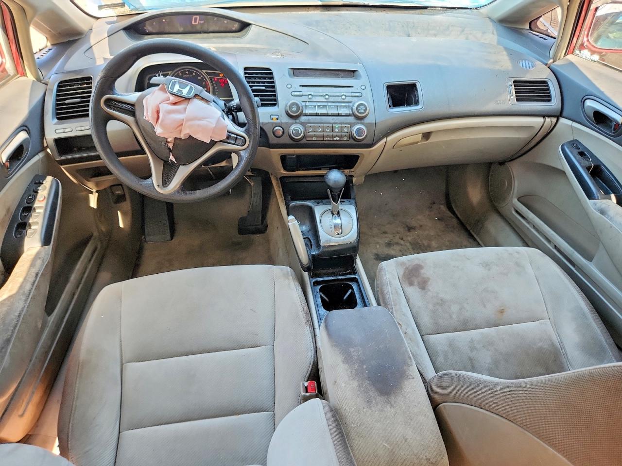 2009 Honda Civic Lx Бордовый vin: 2HGFA16539H534670