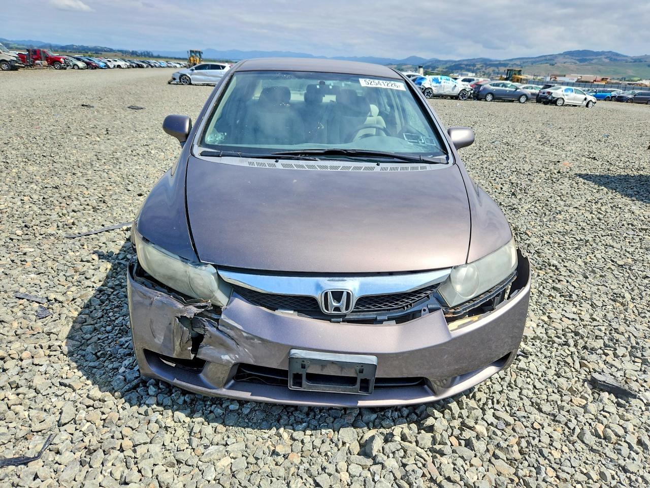 2009 Honda Civic Lx Коричневый vin: 2HGFA16539H534958