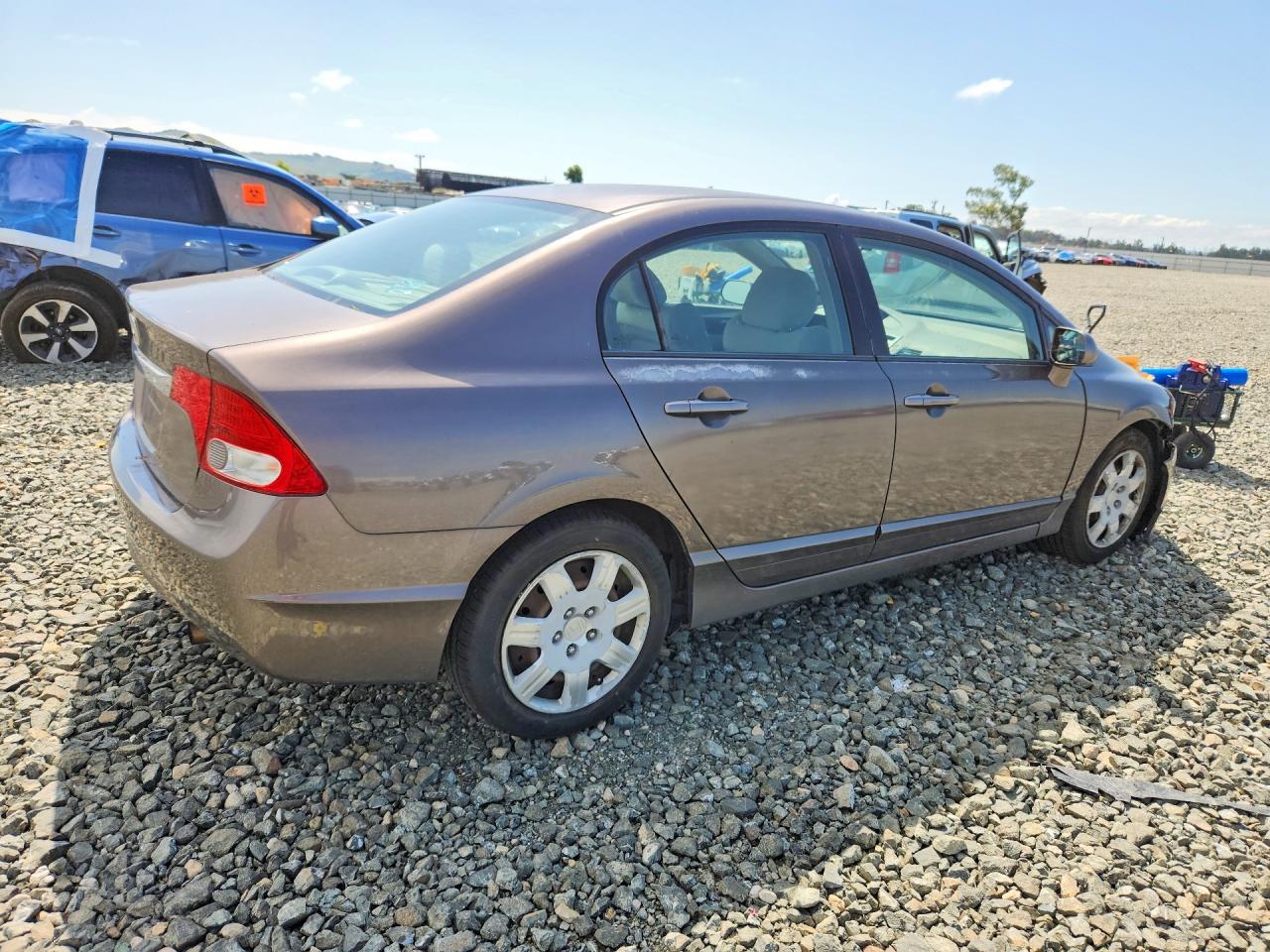 2009 Honda Civic Lx Коричневый vin: 2HGFA16539H534958