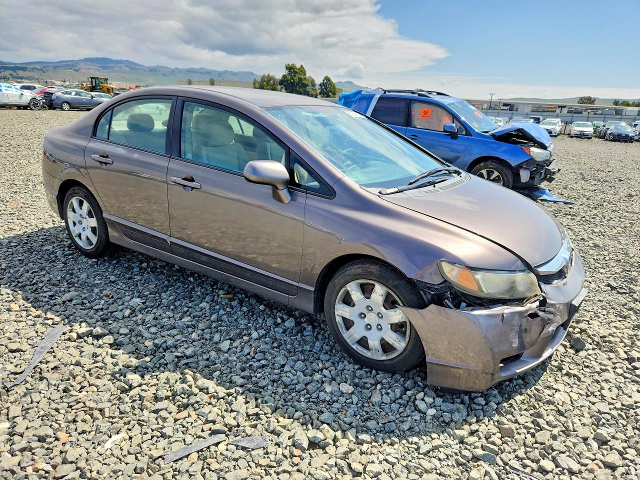 2009 Honda Civic Lx Коричневый vin: 2HGFA16539H534958