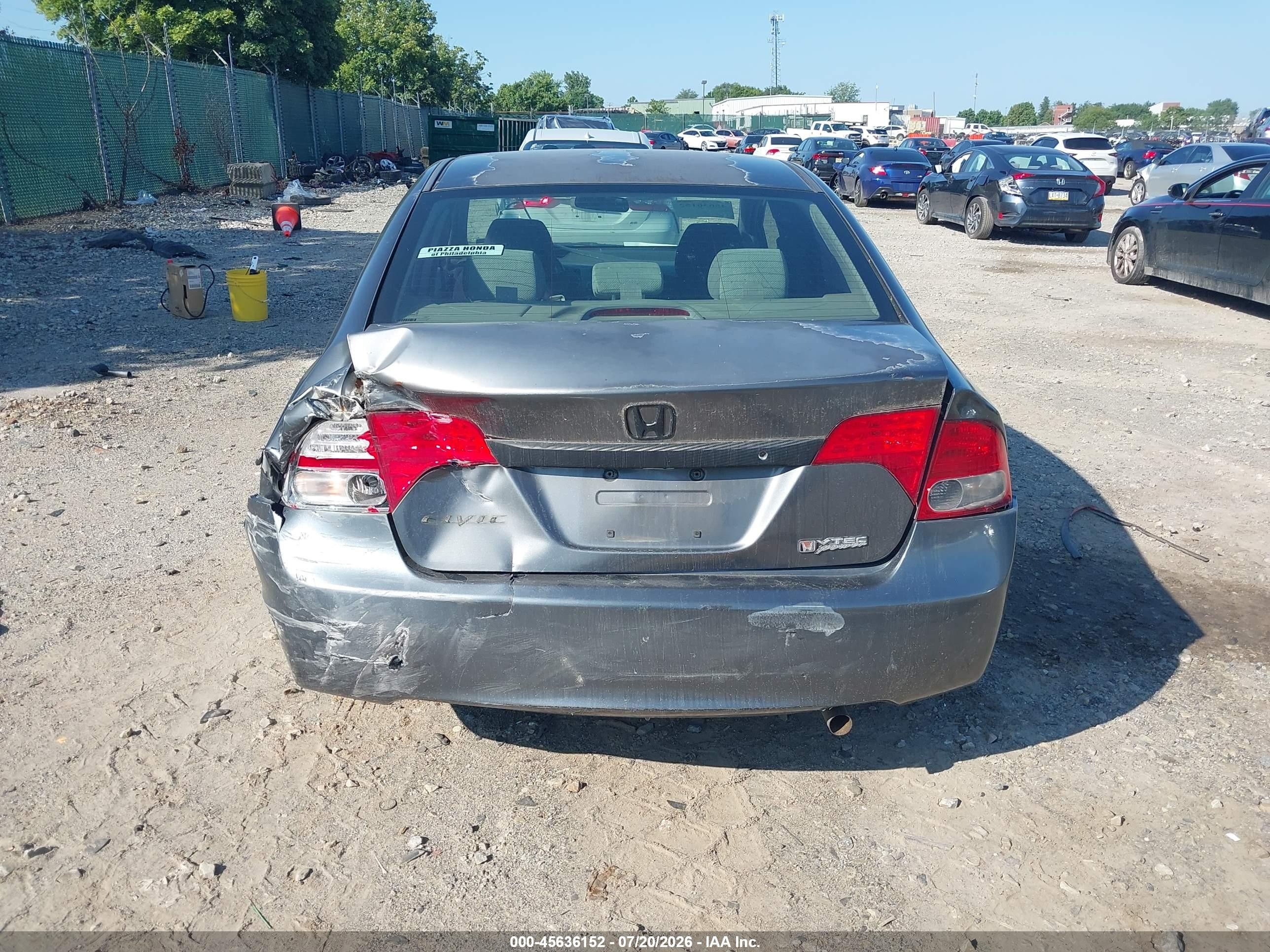 2009 Honda Civic Lx Gray vin: 2HGFA16539H538928