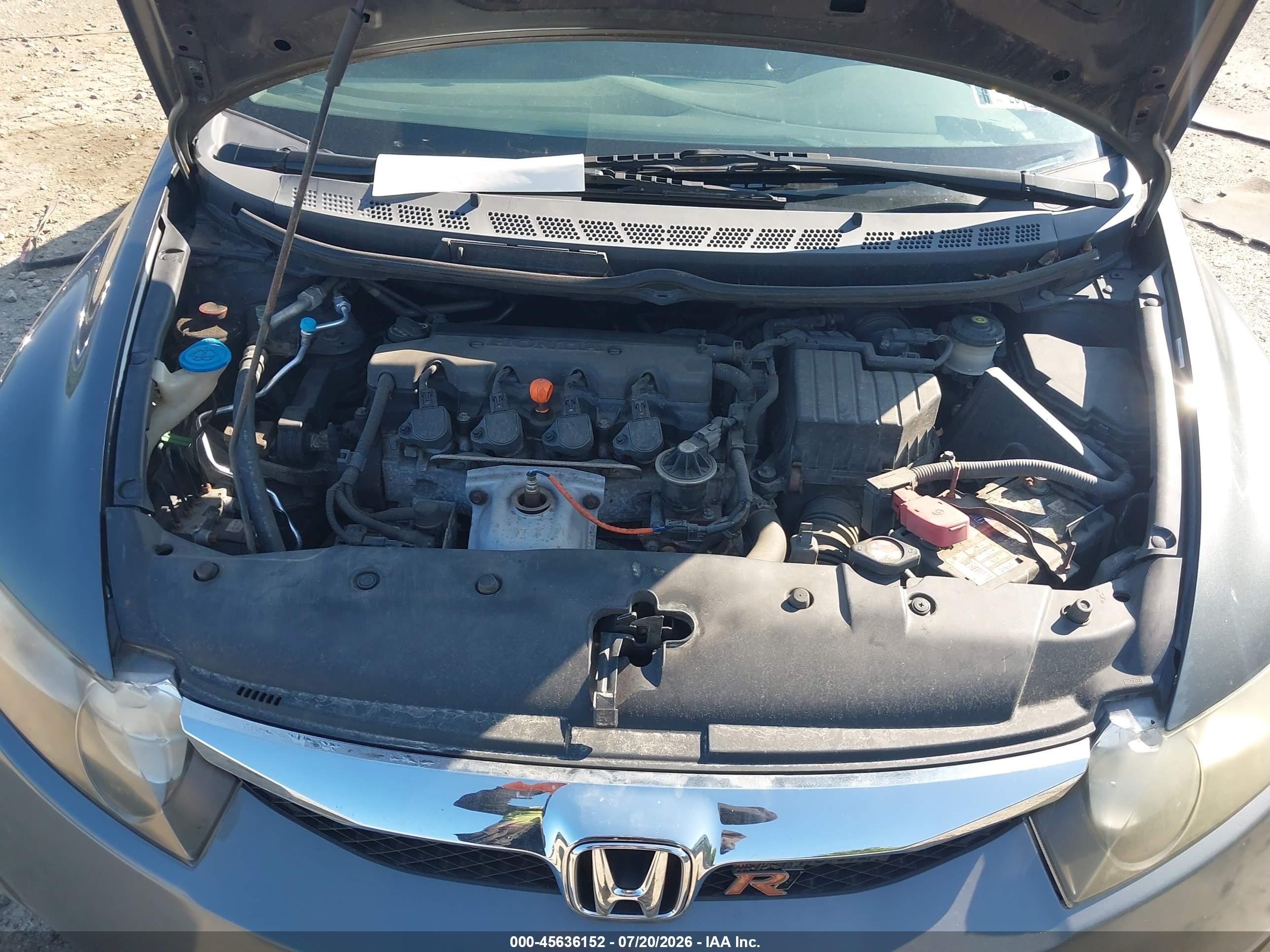 2009 Honda Civic Lx Gray vin: 2HGFA16539H538928