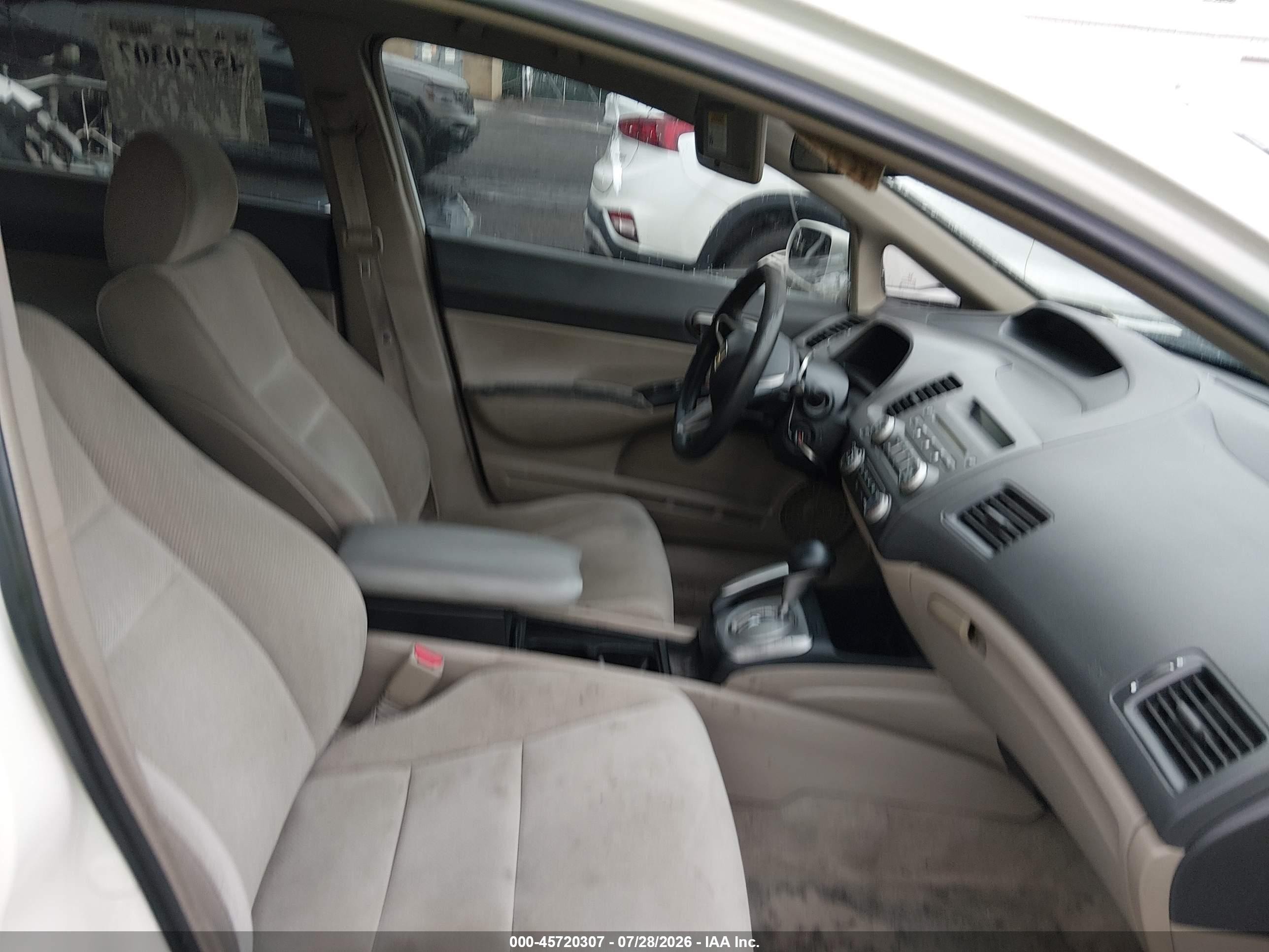 2009 Honda Civic Lx White vin: 2HGFA16539H539898
