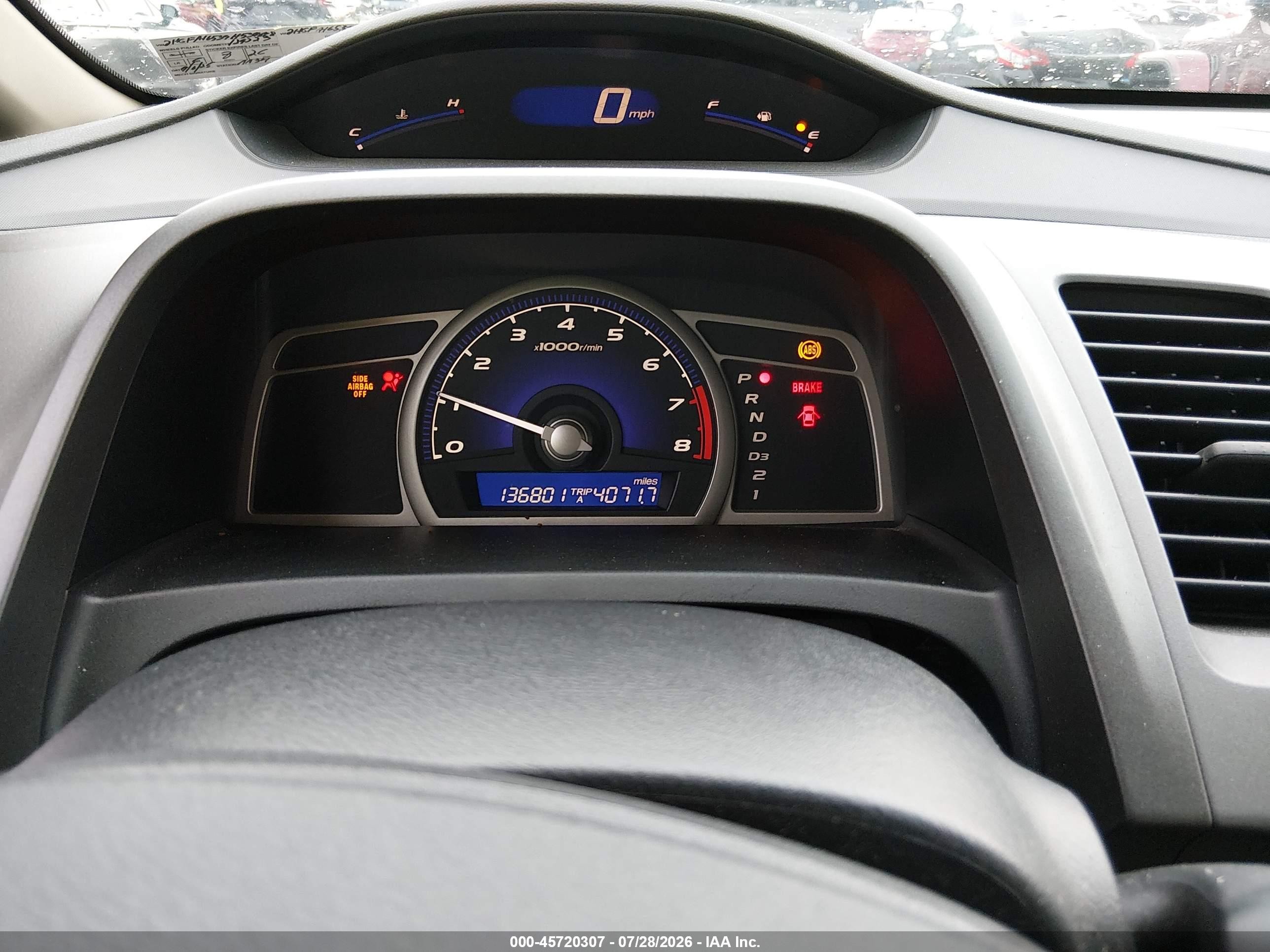 2009 Honda Civic Lx White vin: 2HGFA16539H539898