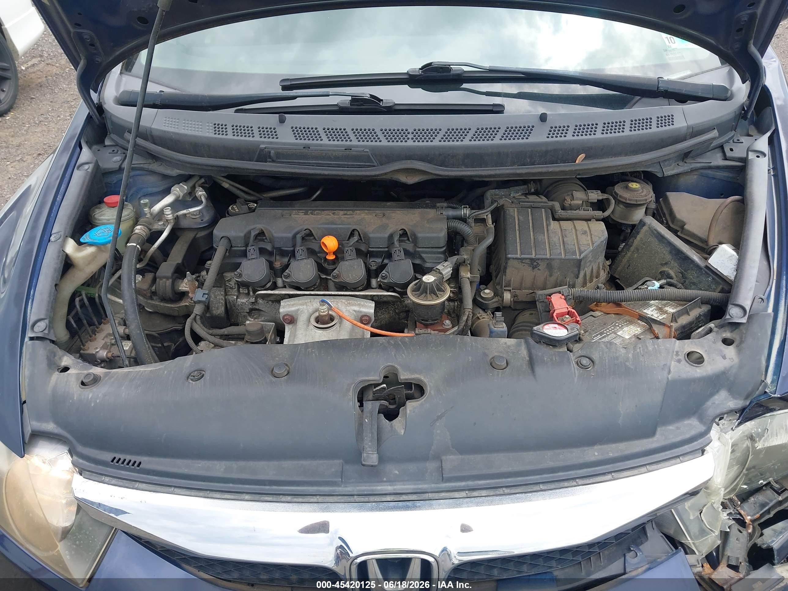 2009 Honda Civic Lx Blue vin: 2HGFA16539H546561