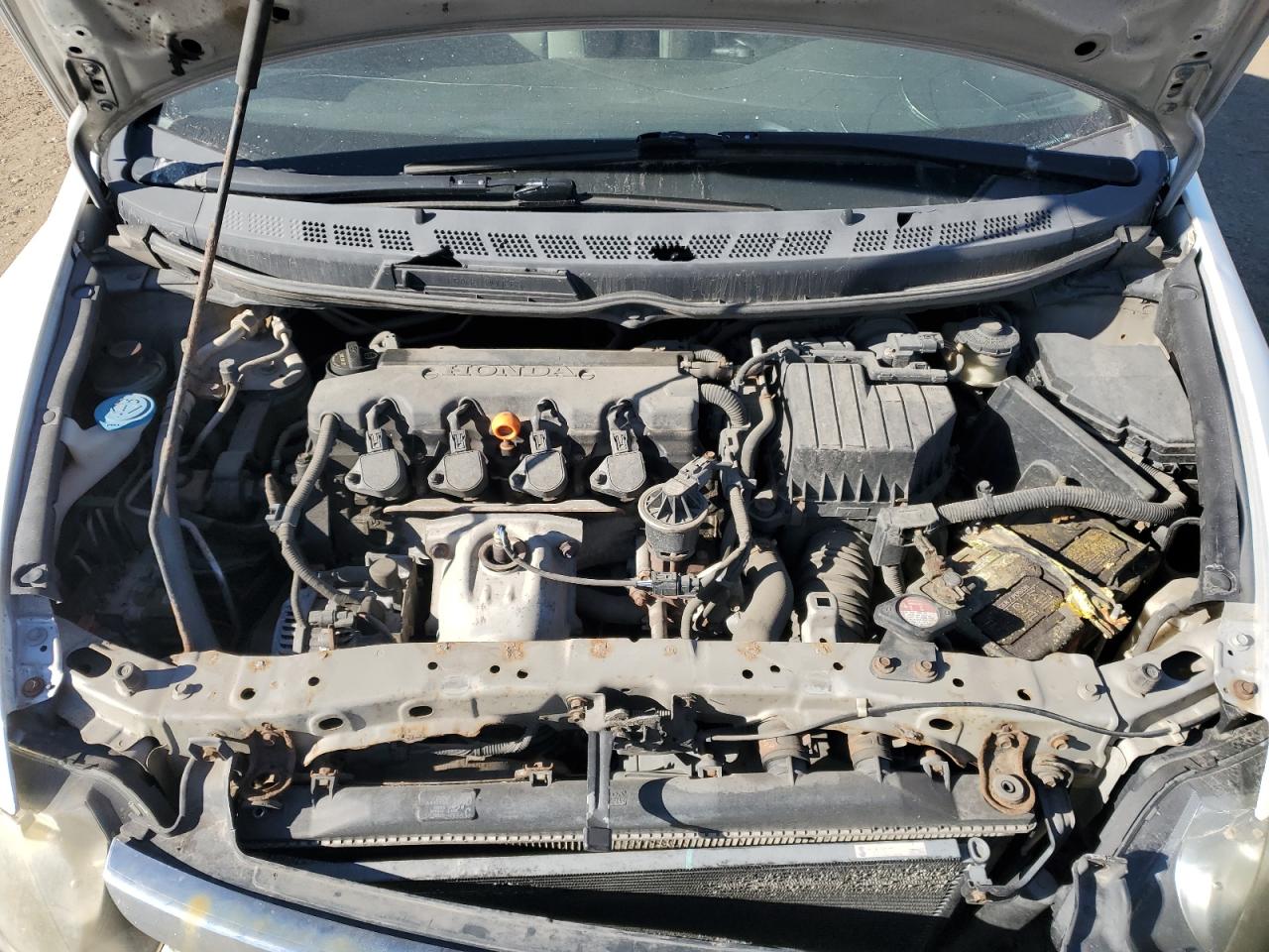 2006 Honda Civic Lx White vin: 2HGFA16546H021228