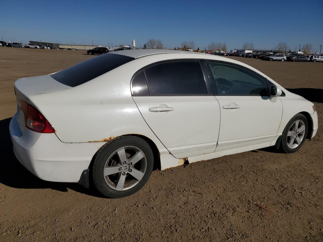 2006 Honda Civic Lx White vin: 2HGFA16546H021228