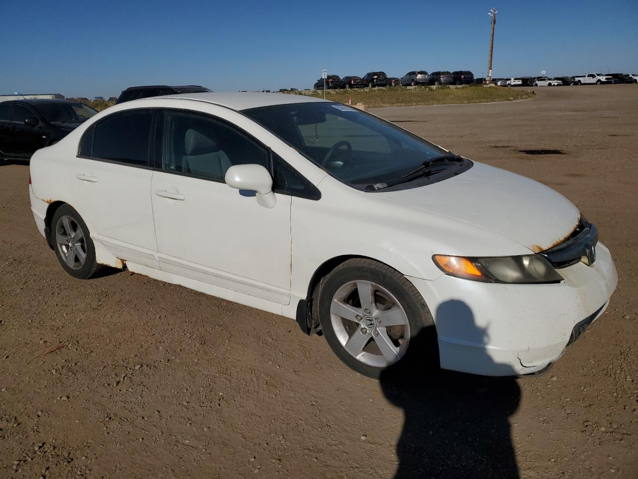 2006 Honda Civic Lx White vin: 2HGFA16546H021228
