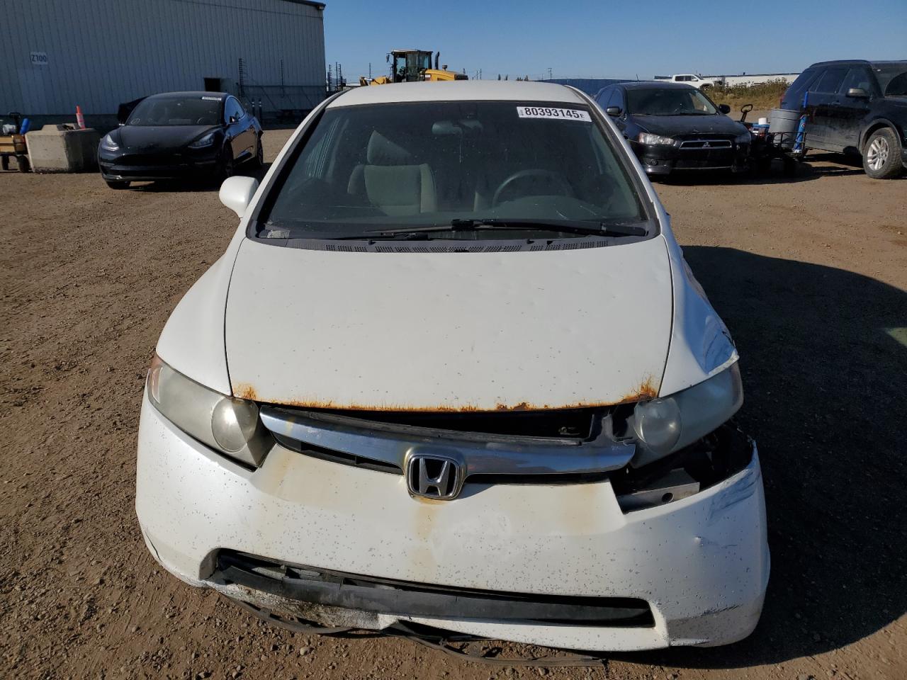 2006 Honda Civic Lx White vin: 2HGFA16546H021228