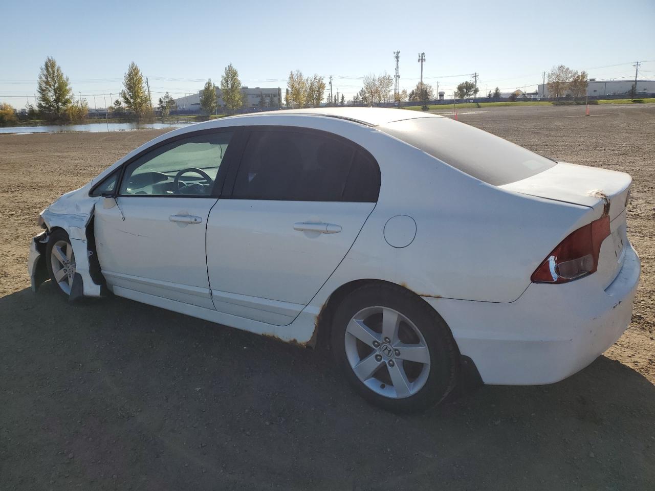 2006 Honda Civic Lx White vin: 2HGFA16546H021228