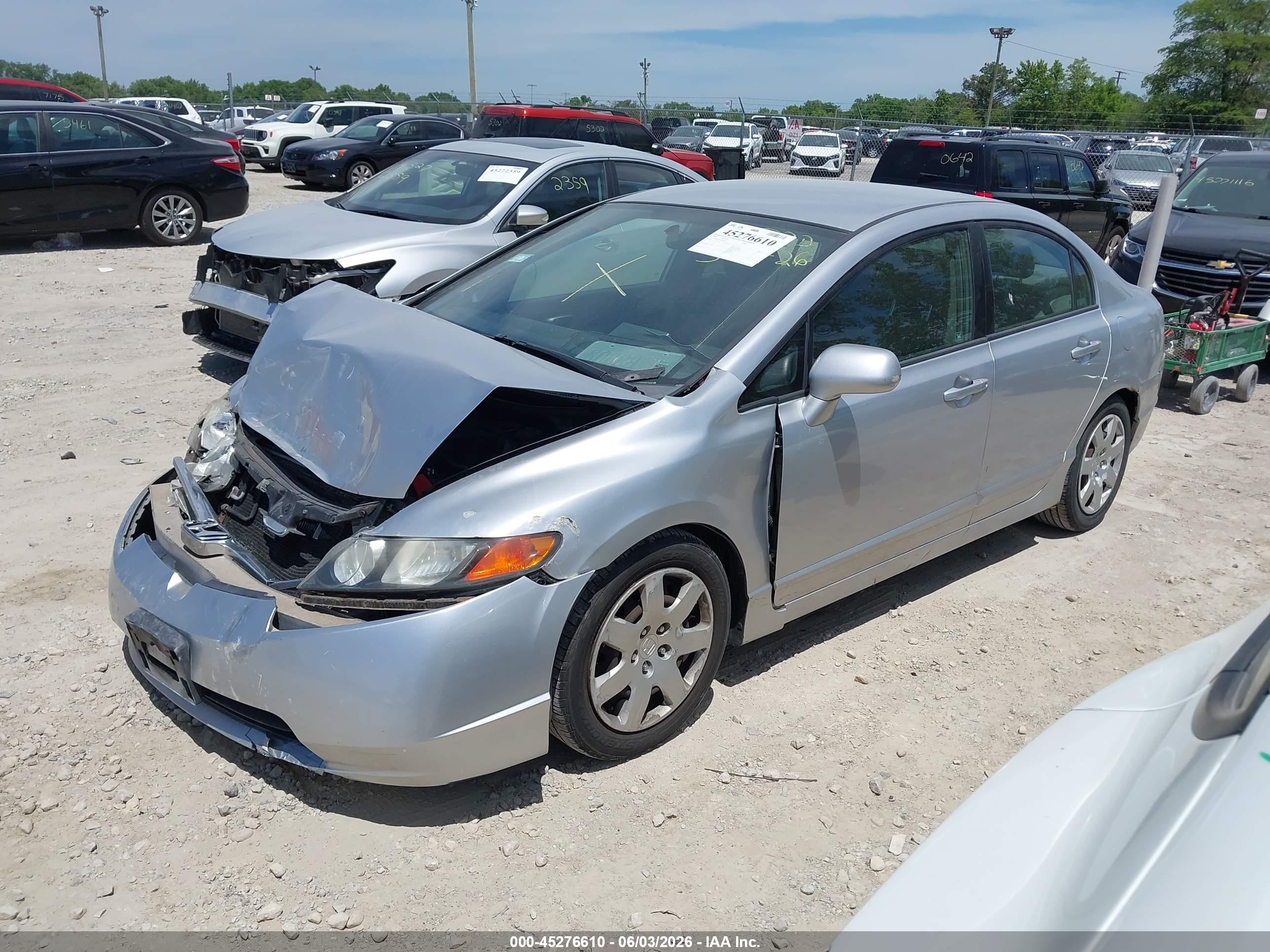 2006 Honda Civic Lx Silver vin: 2HGFA16546H501365