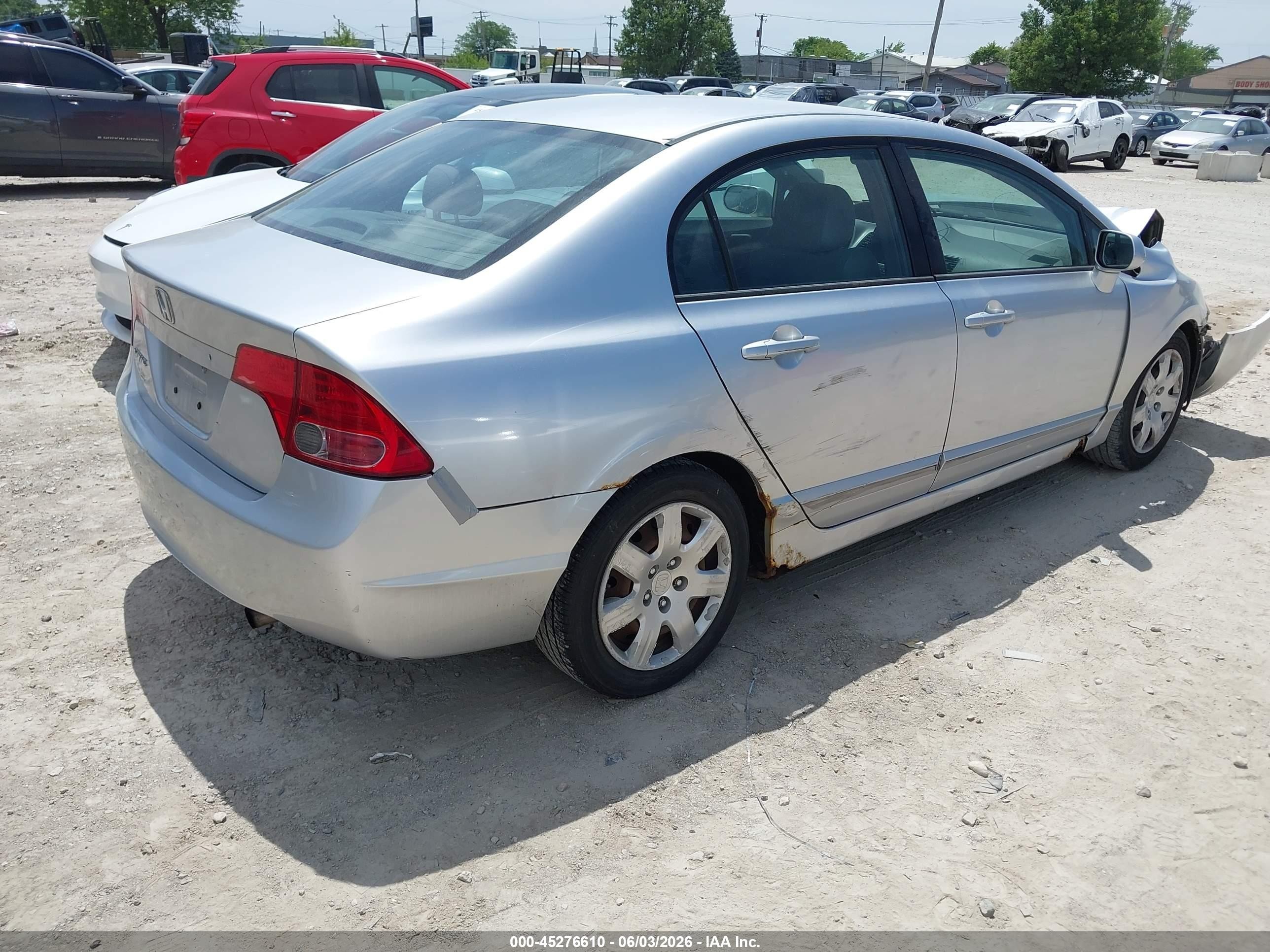 2006 Honda Civic Lx Silver vin: 2HGFA16546H501365