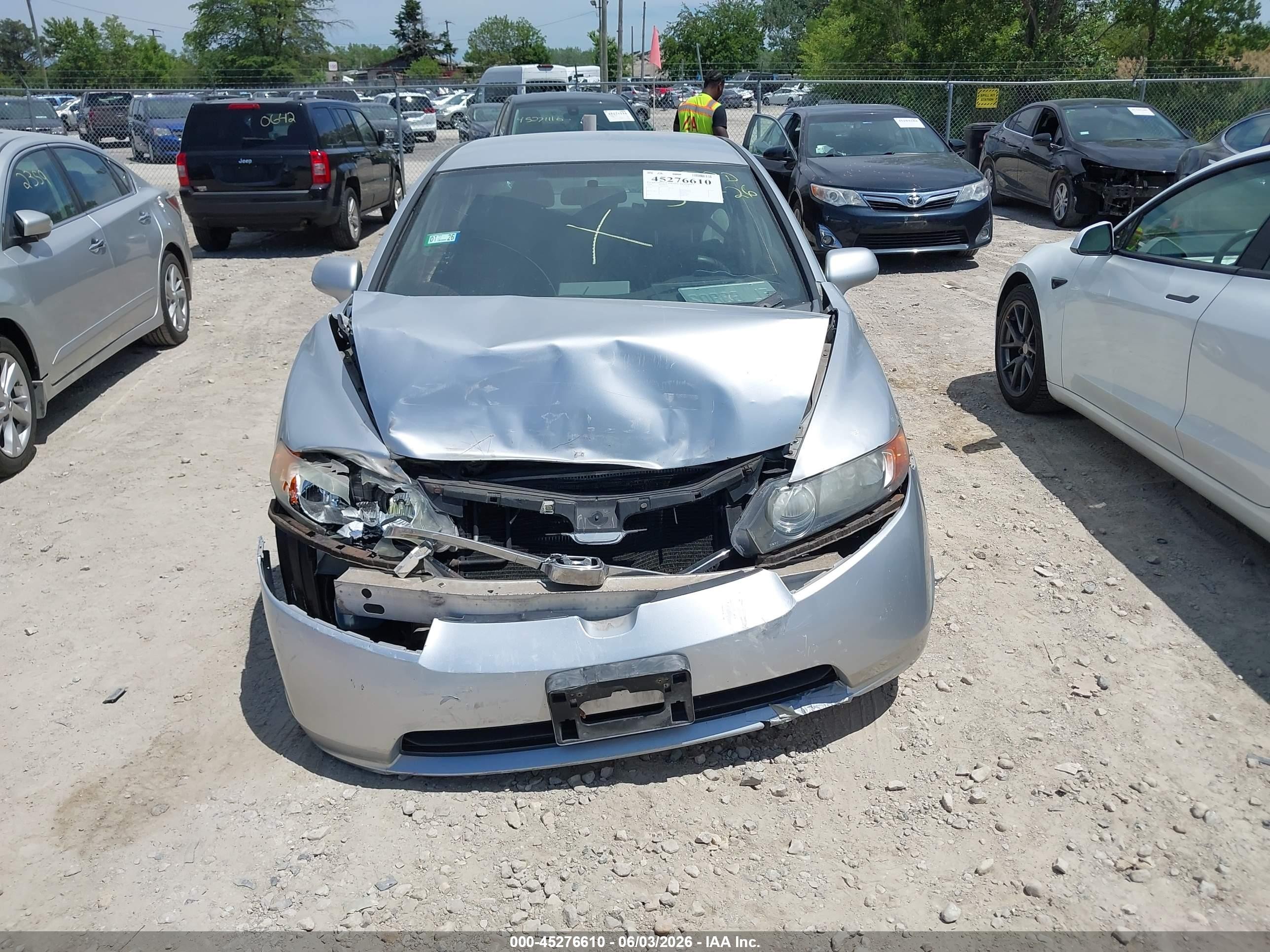 2006 Honda Civic Lx Silver vin: 2HGFA16546H501365