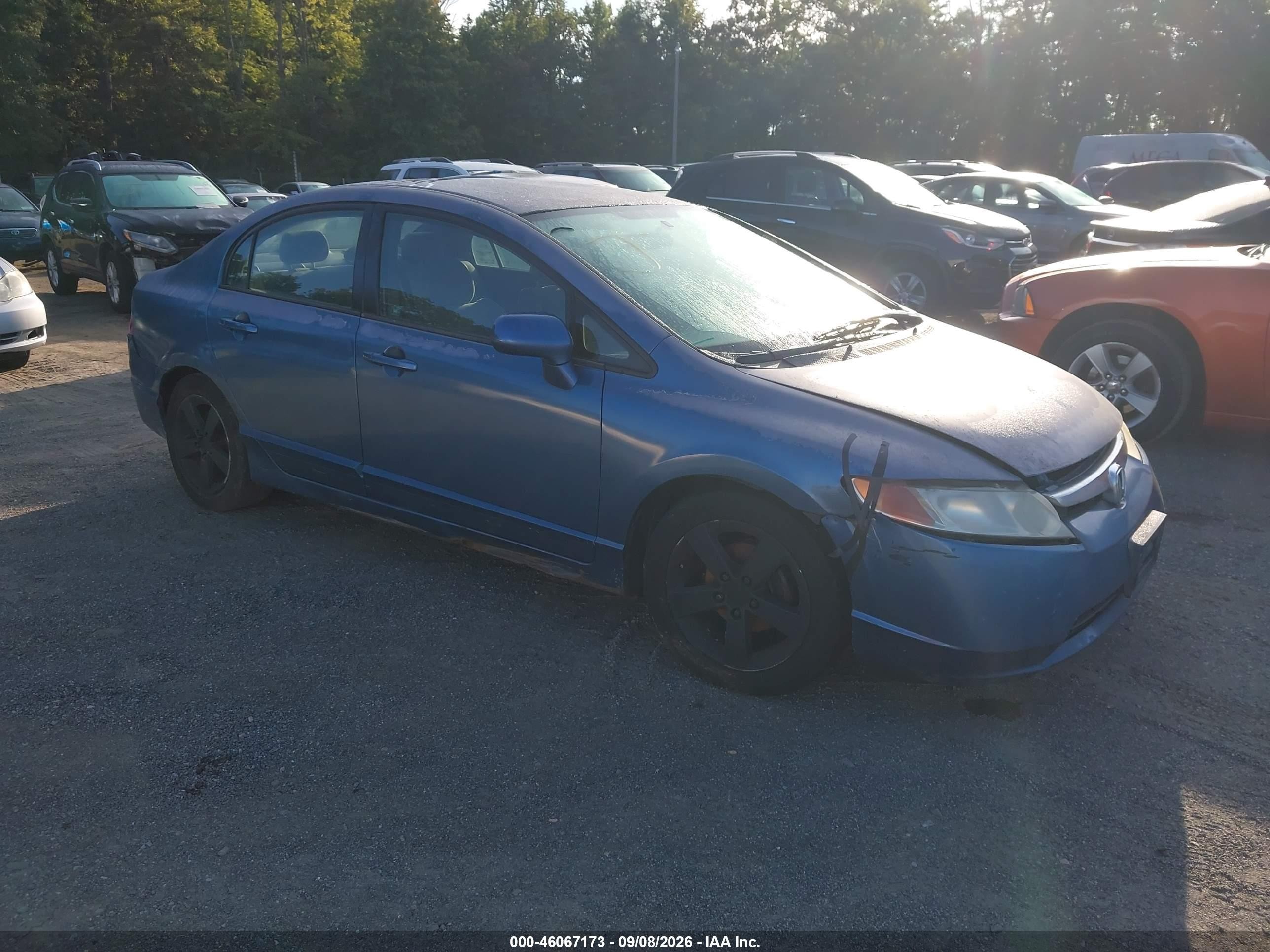 2006 Honda Civic Lx Blue vin: 2HGFA16546H511720