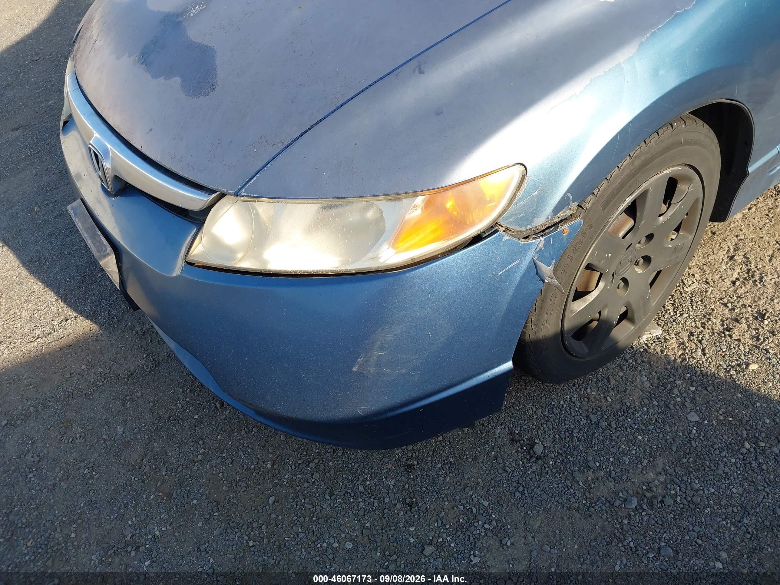 2006 Honda Civic Lx Blue vin: 2HGFA16546H511720