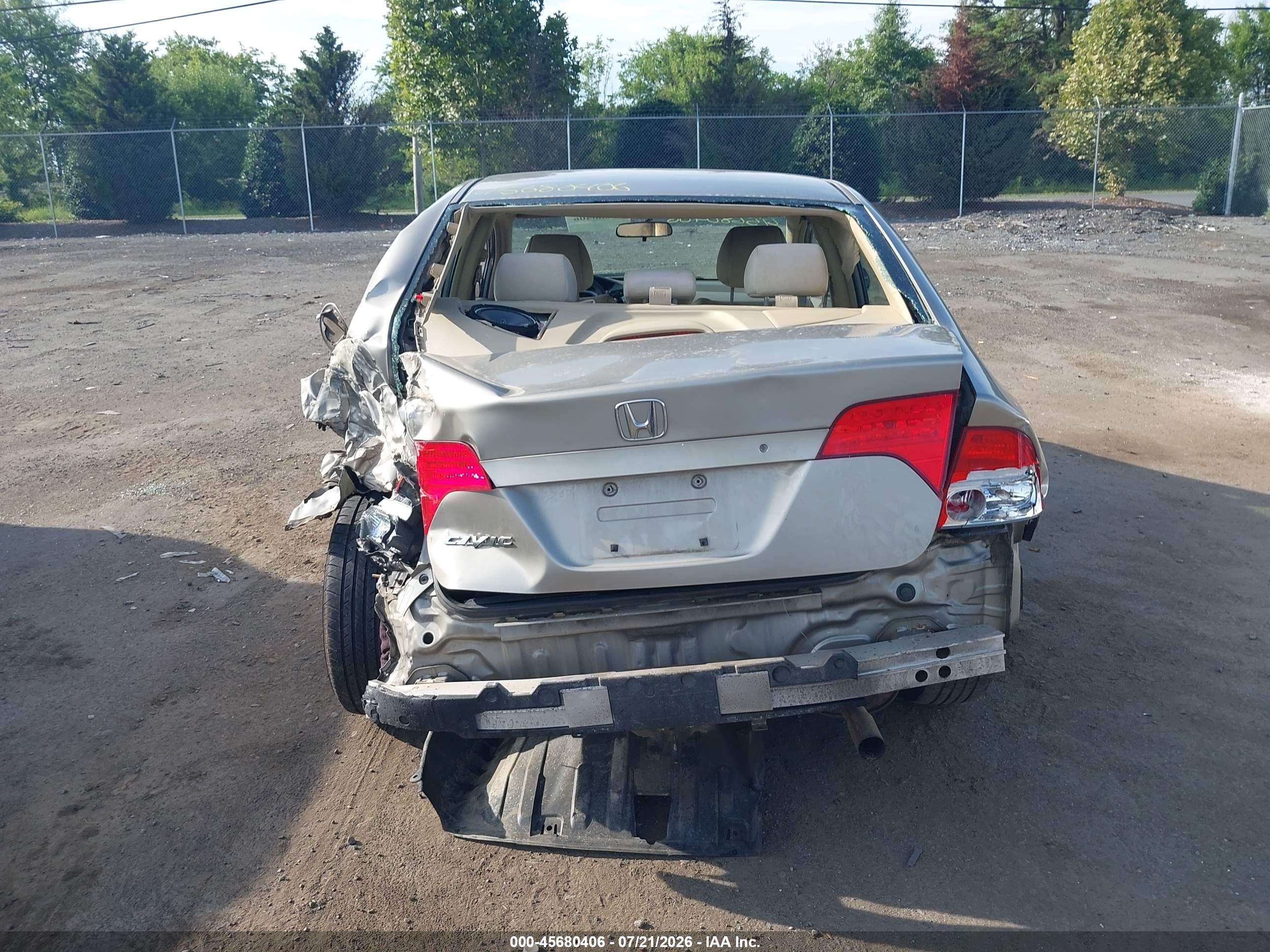 2006 Honda Civic Lx Золотой vin: 2HGFA16546H517033