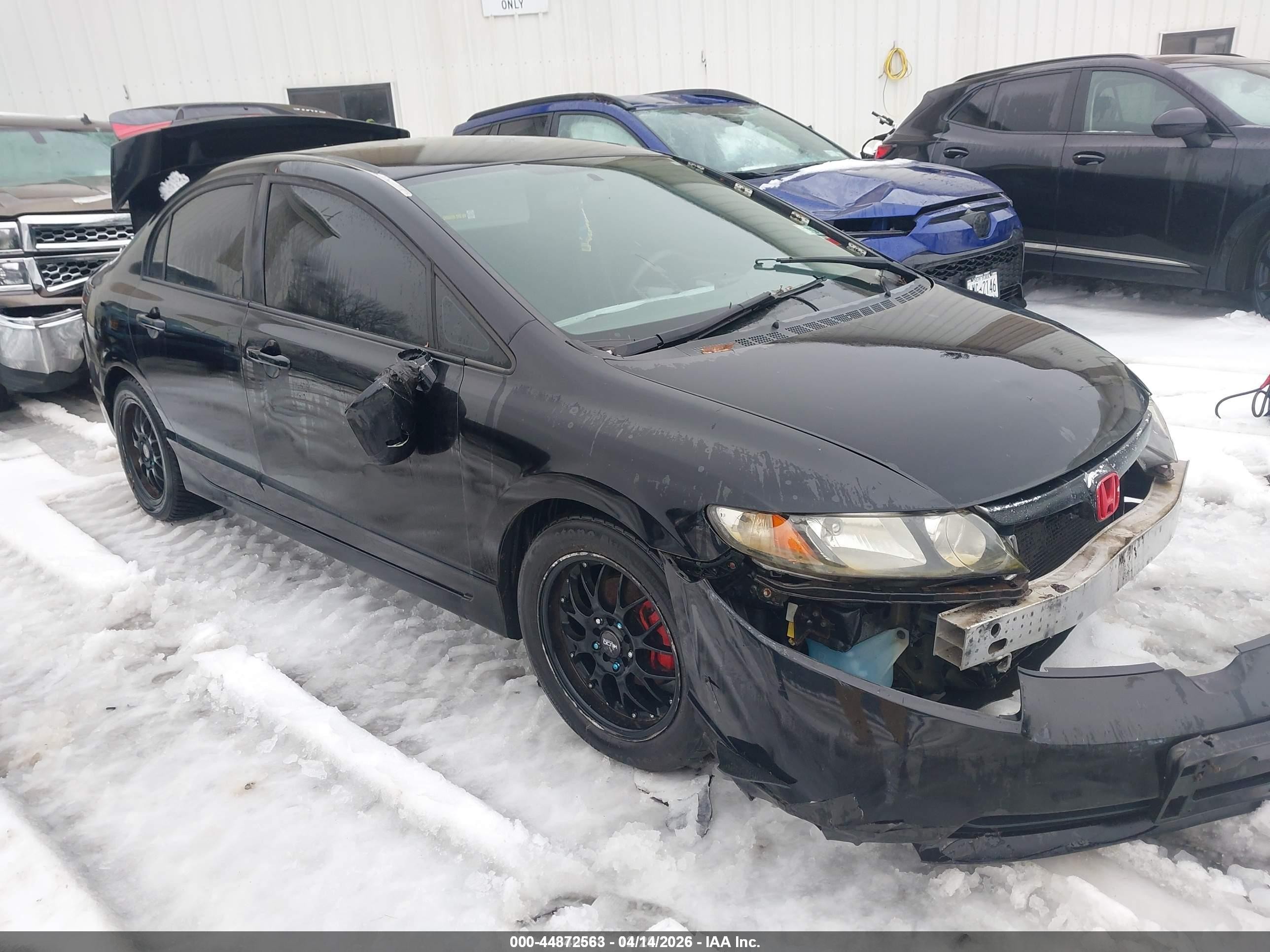 2007 Honda Civic Lx Черный vin: 2HGFA16547H308554