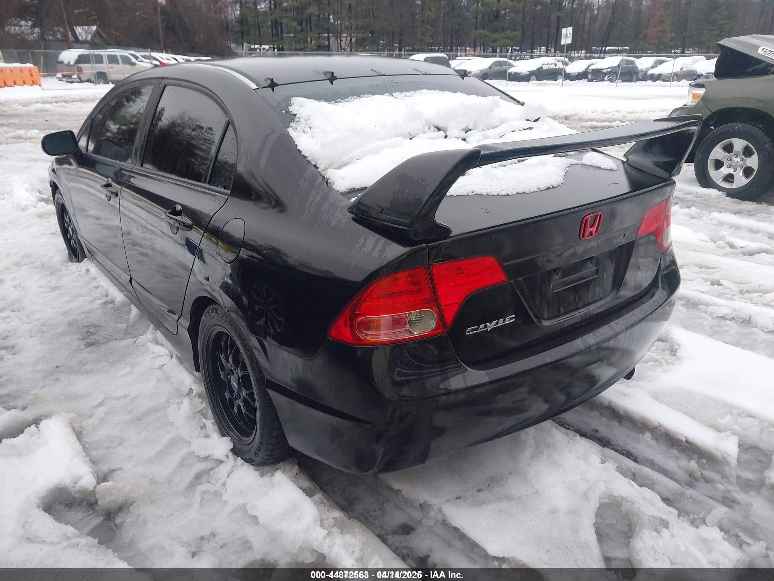 2007 Honda Civic Lx Black vin: 2HGFA16547H308554