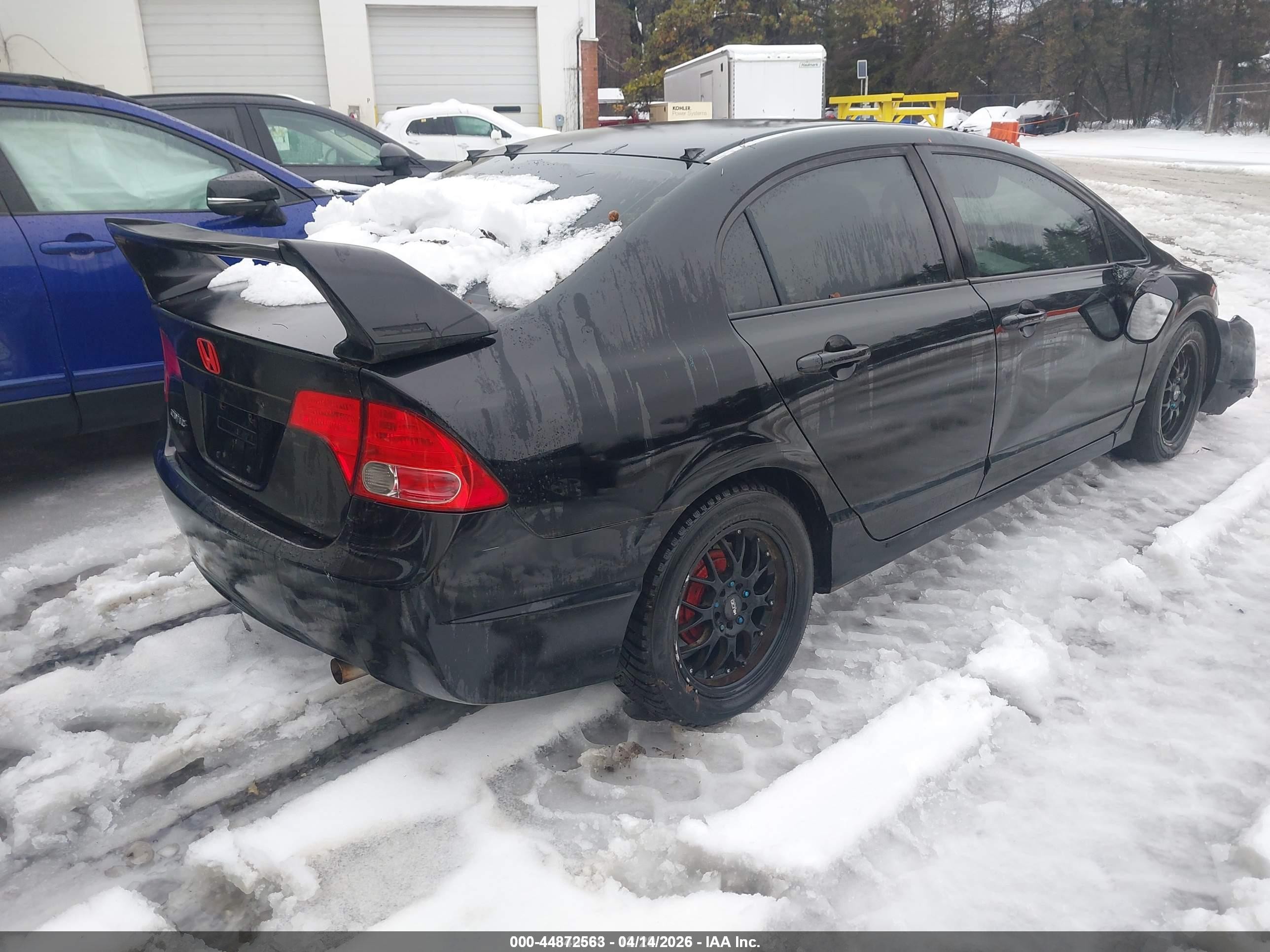 2007 Honda Civic Lx Black vin: 2HGFA16547H308554