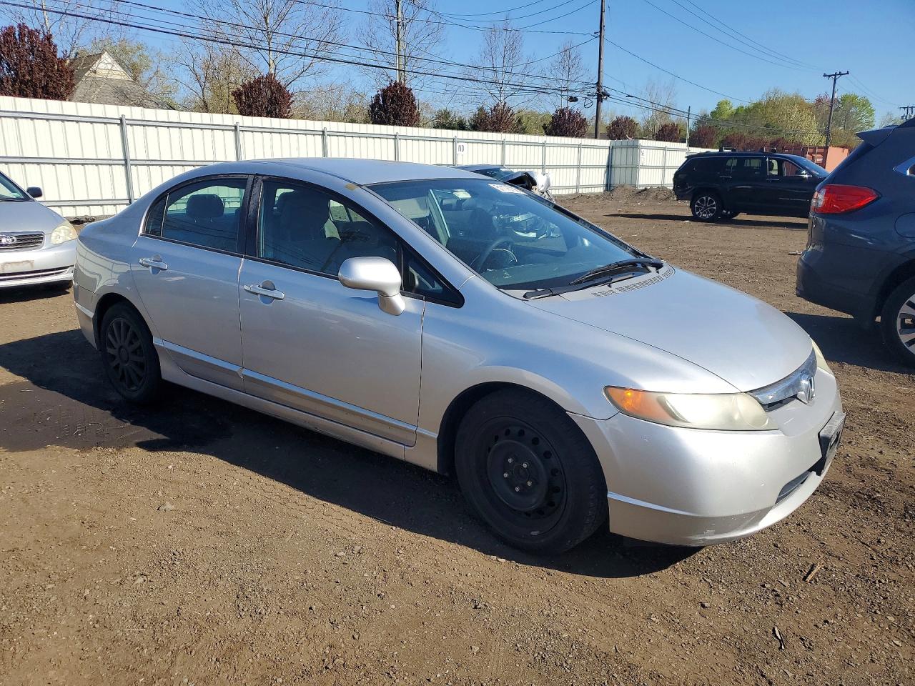 2007 Honda Civic Lx Silver vin: 2HGFA16547H314130