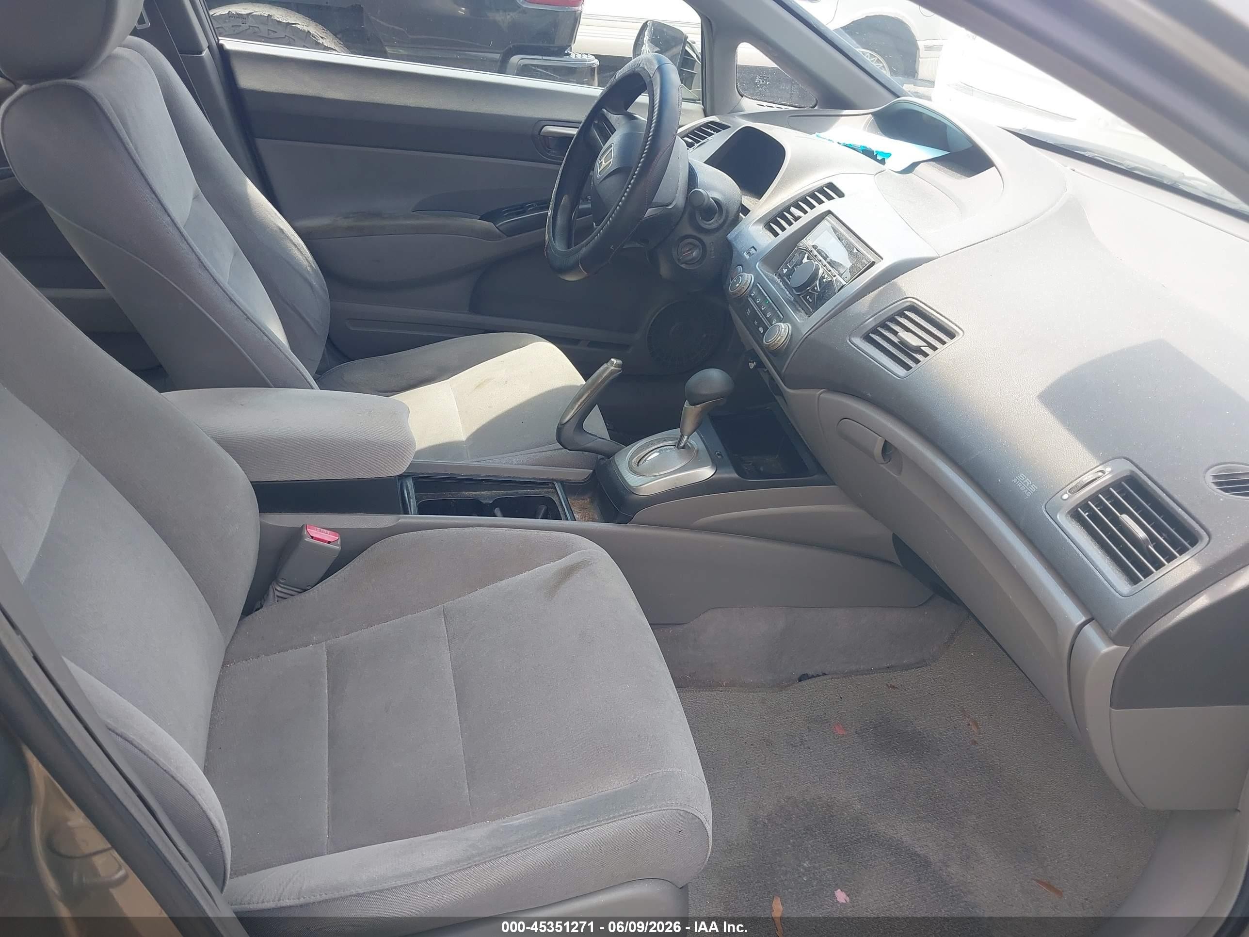 2007 Honda Civic Lx Gray vin: 2HGFA16547H505322