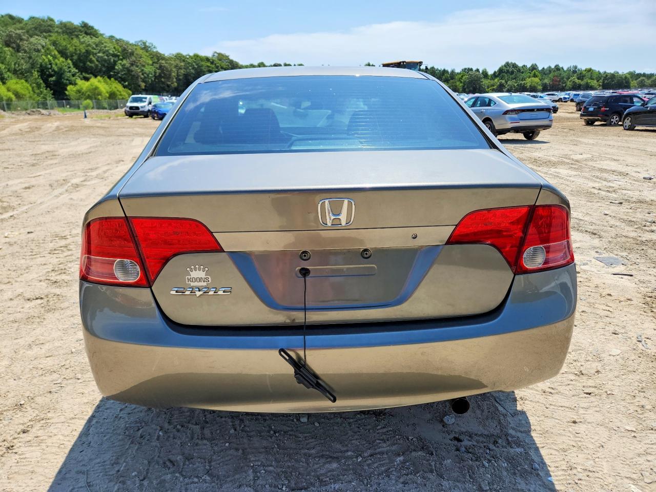 2007 Honda Civic Lx Gray vin: 2HGFA16547H506888