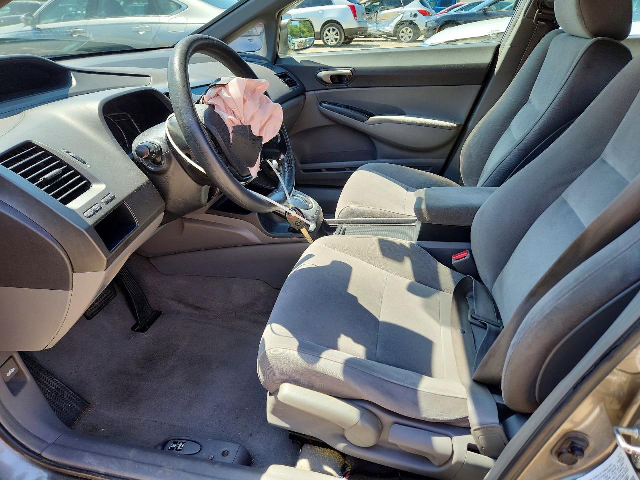 2007 Honda Civic Lx Gray vin: 2HGFA16547H506888