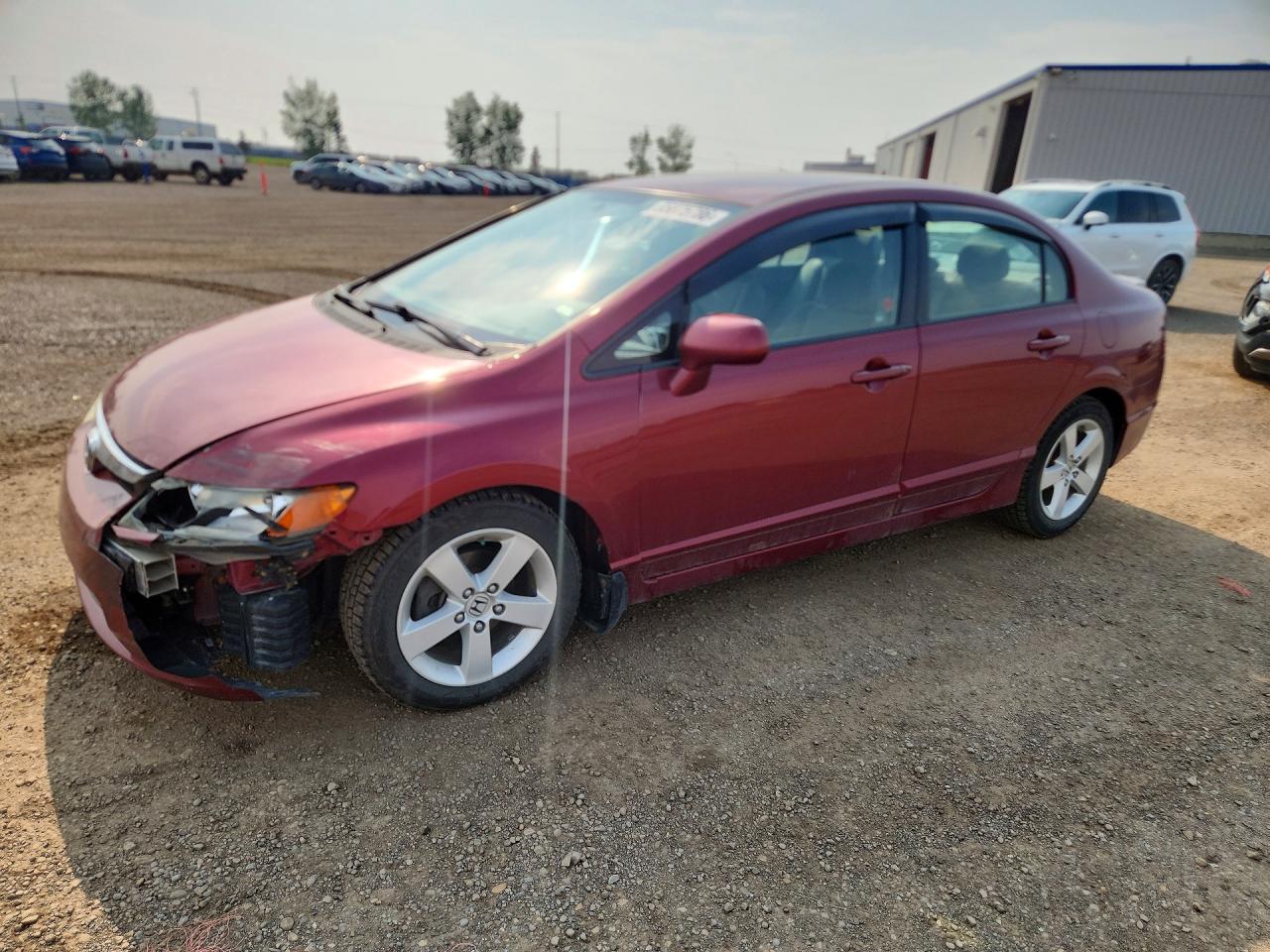 2008 Honda Civic Lx Red vin: 2HGFA16548H016842