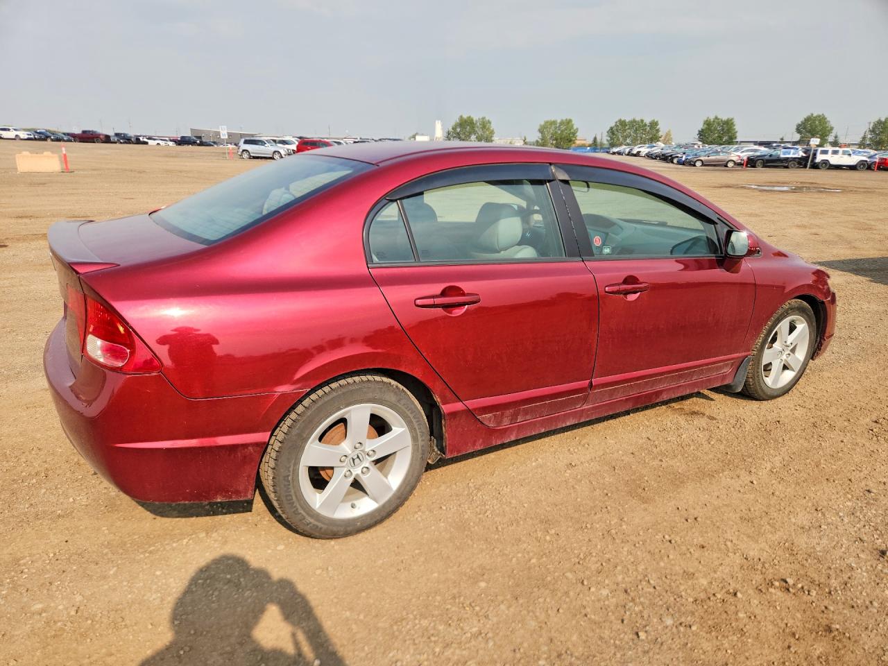 2008 Honda Civic Lx Red vin: 2HGFA16548H016842