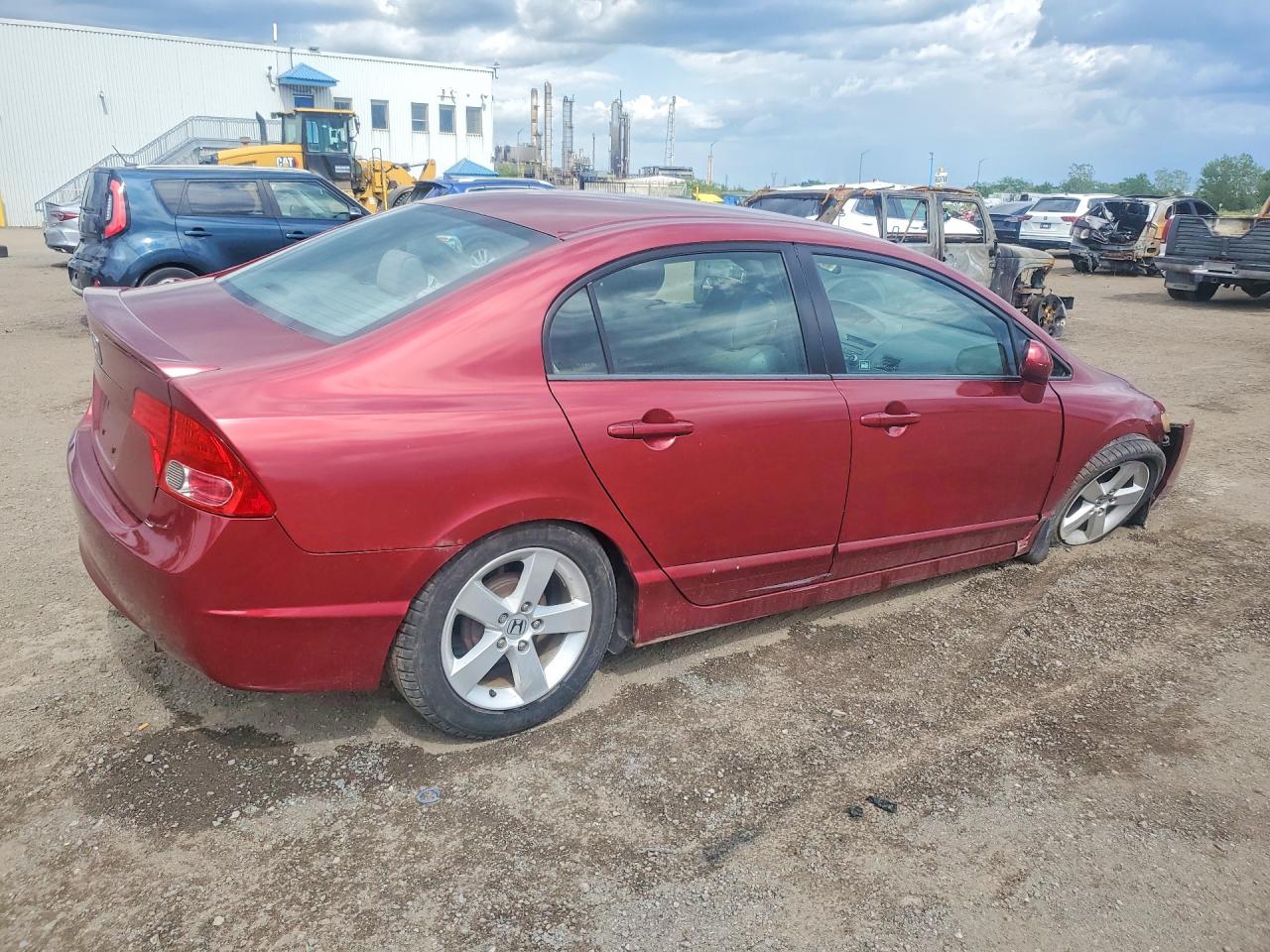 2008 Honda Civic Lx Red vin: 2HGFA16548H024990