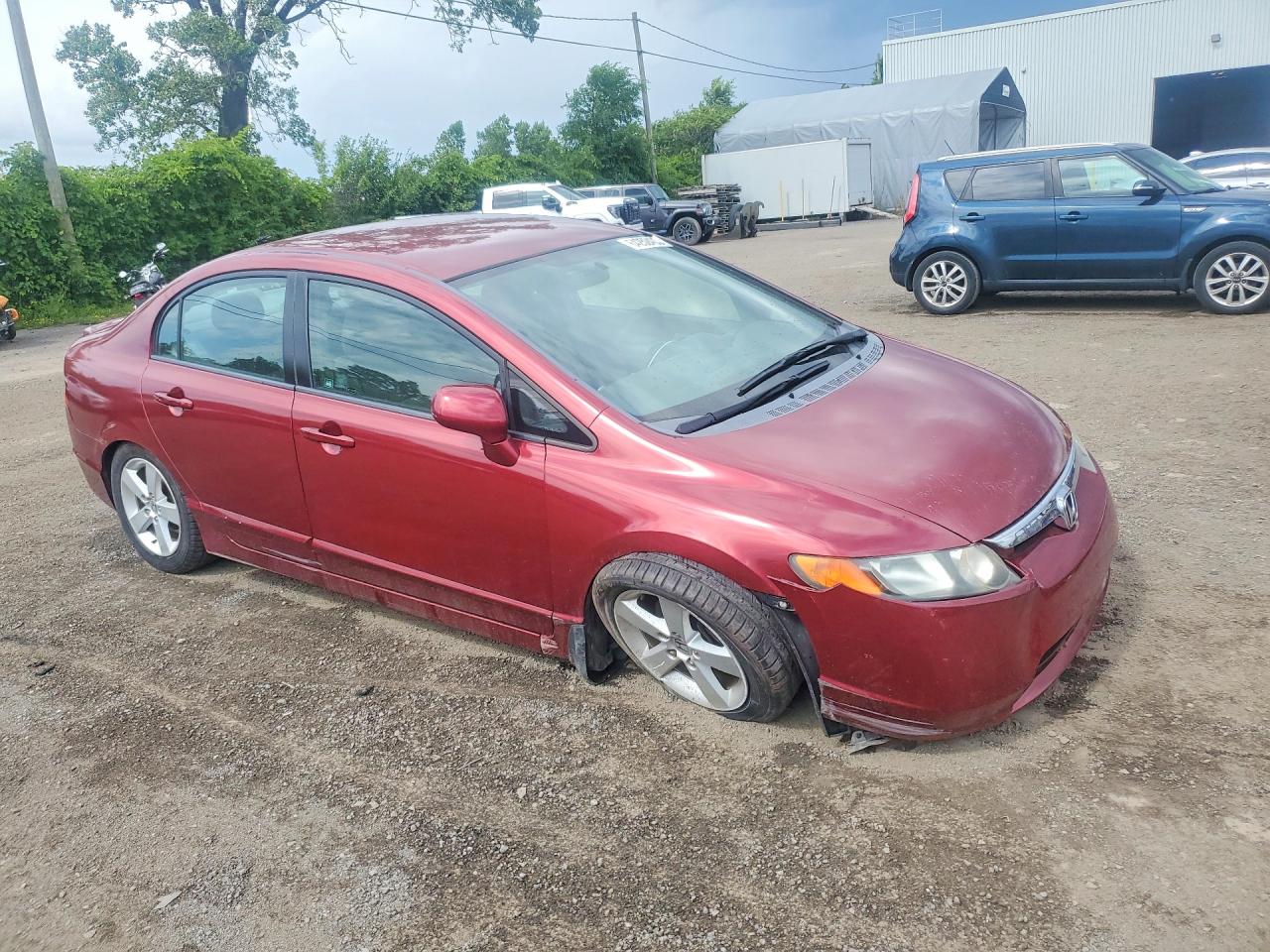 2008 Honda Civic Lx Red vin: 2HGFA16548H024990