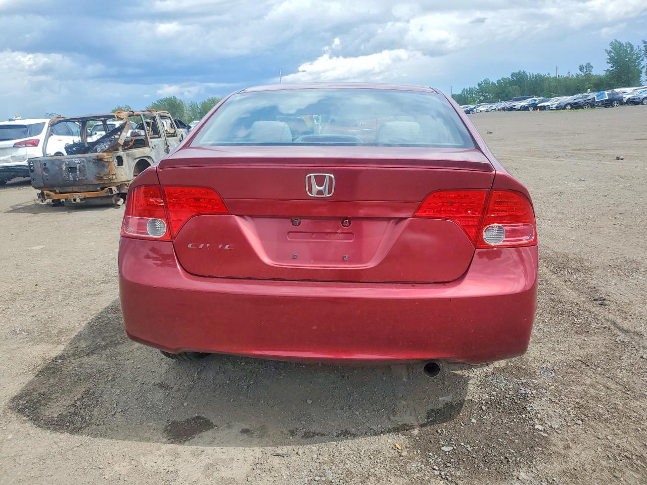 2008 Honda Civic Lx Red vin: 2HGFA16548H024990