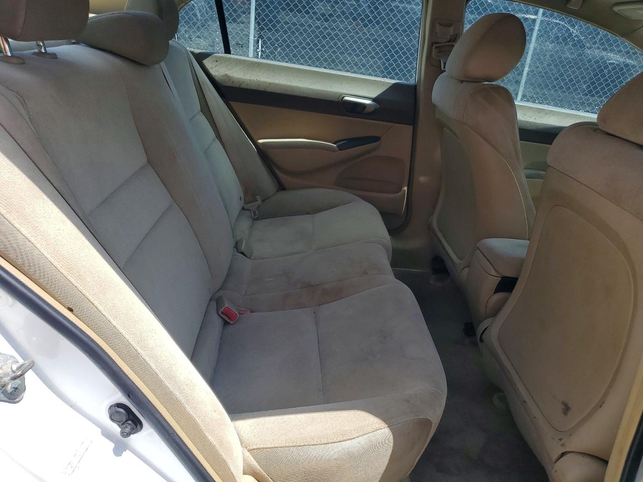 2008 Honda Civic Lx White vin: 2HGFA16548H328904