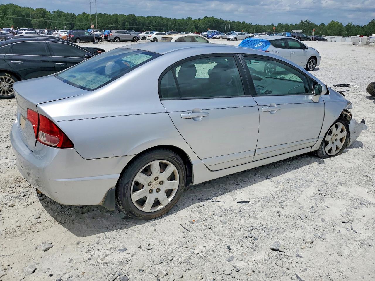 2008 Honda Civic Lx Silver vin: 2HGFA16548H329275